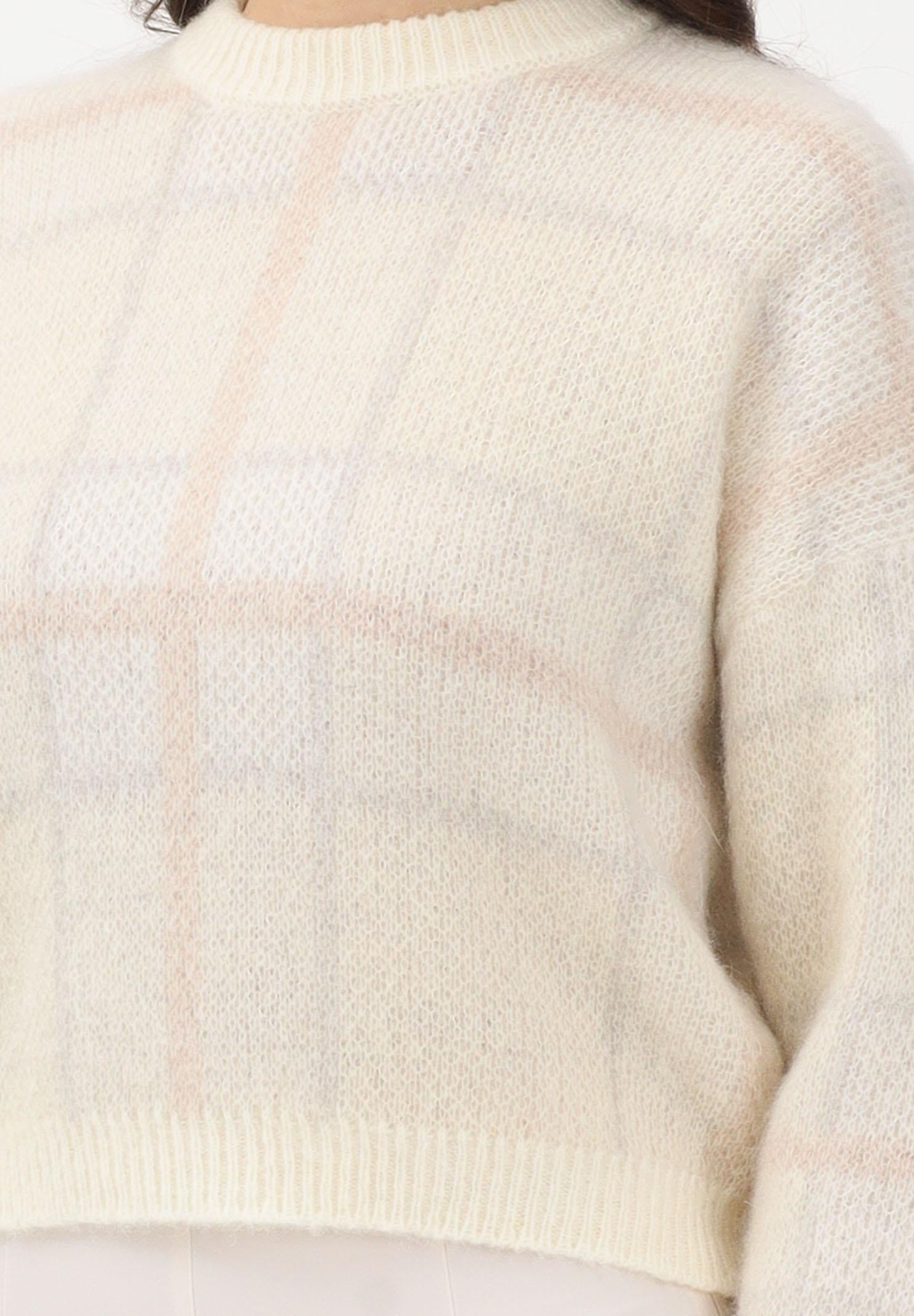 VICOLO Maglioncino girocollo panna da donna 55221F BE VICOLO