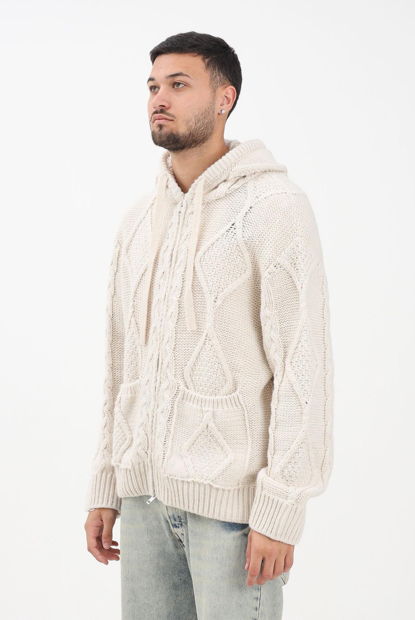 I'M BRIAN Cardigan panna da uomo MA3403 PAN I'M BRIAN