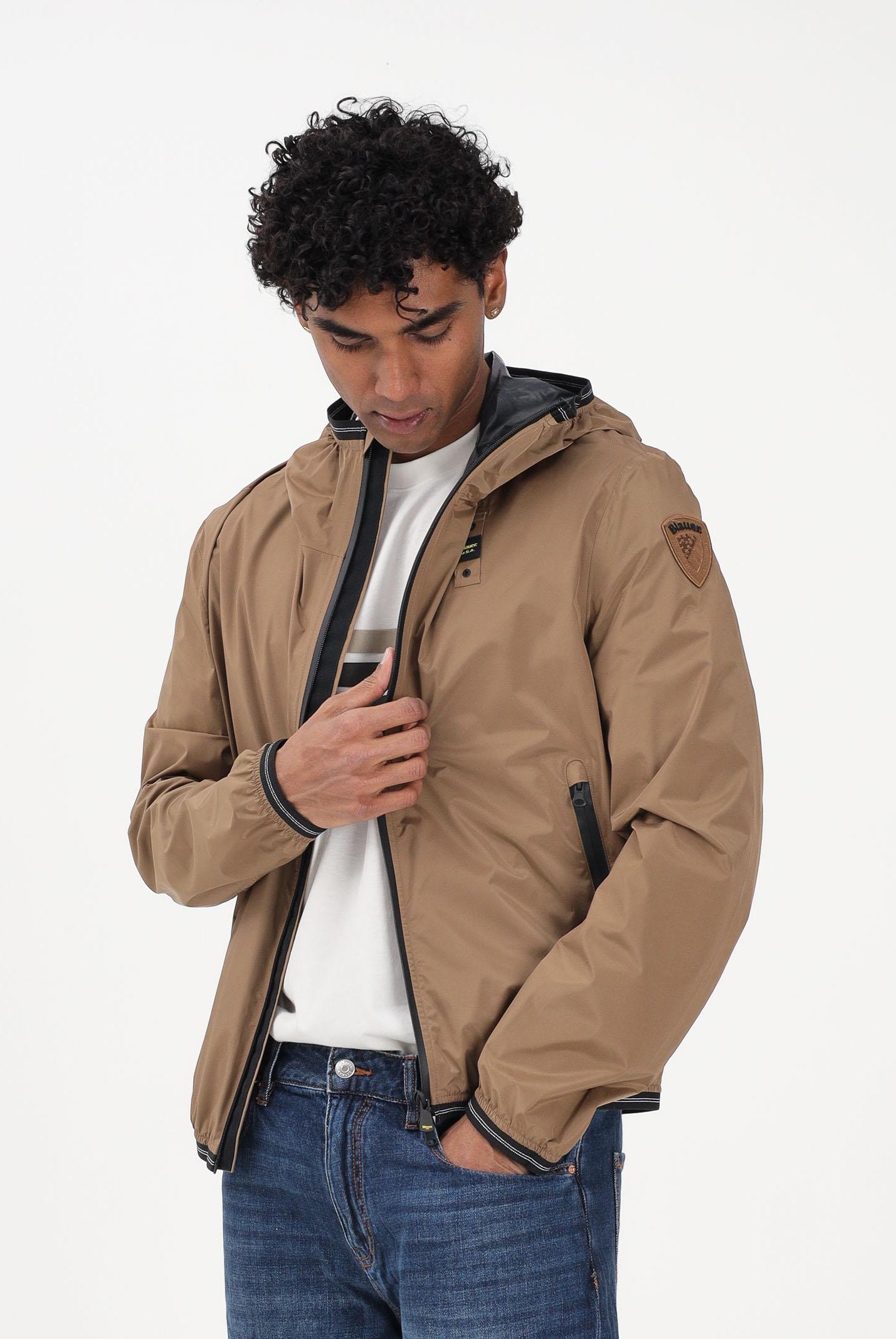 BLAUER Giacca a vento FARRIN nocciola da uomo 26SBLUC11018-007110 340 BLAUER
