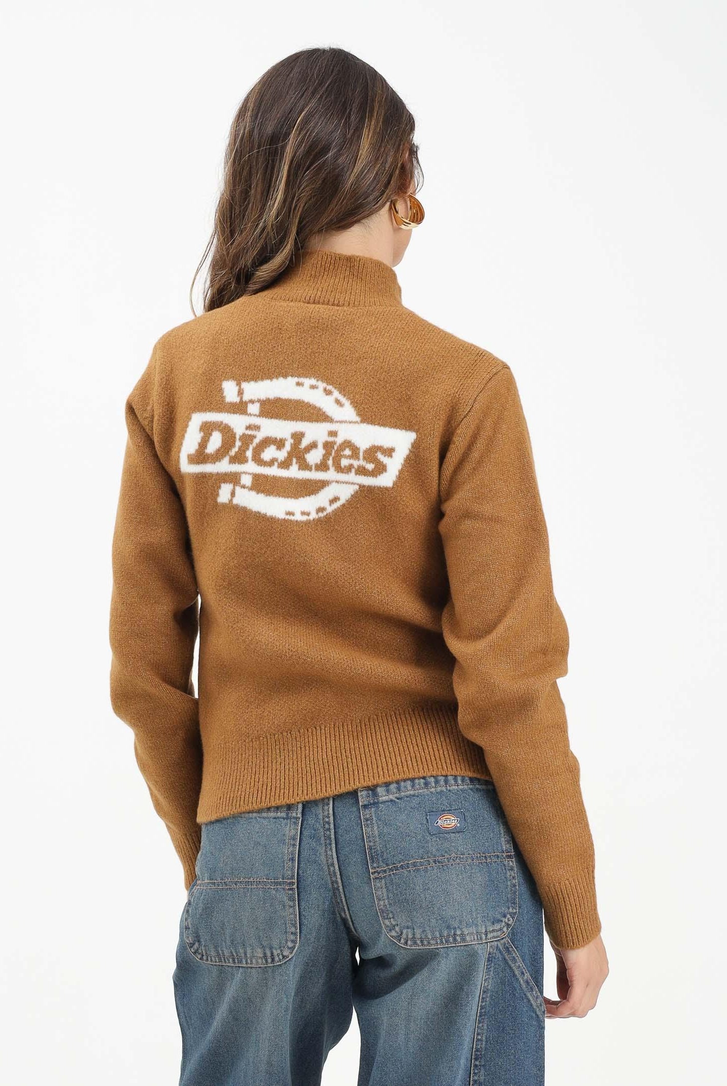 DICKIES Maglioncino a collo alto Ruston cammello da donna DK0A87P10BD1 . DIckies