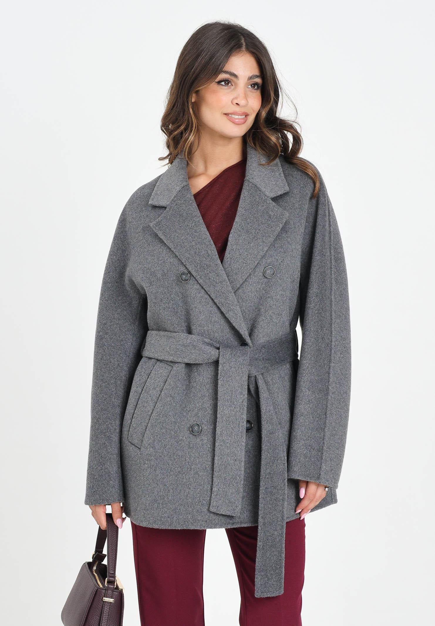 SIMONA CORSELLINI Cappotto corto grigio da donna A25CPCPV0301-C00180 V0742 SIMONA CORSELLINI