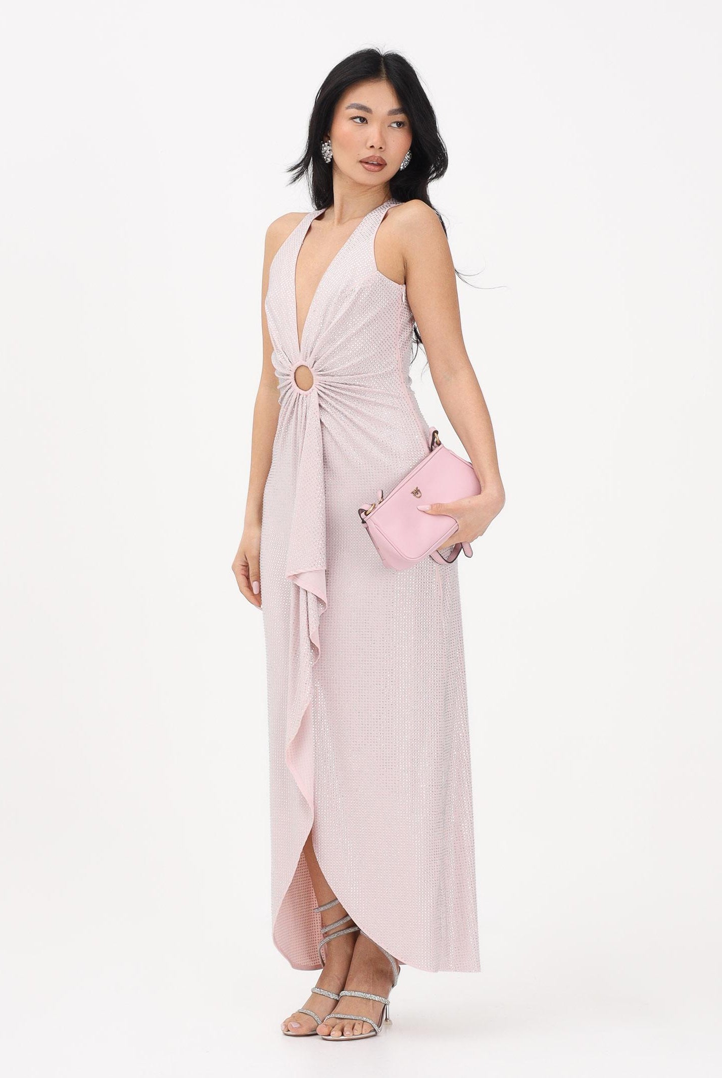 TWENTY FOURHAITCH Abito midi Navagio rosa da donna A0128CIP62P AR TWENTY FOURHAITCH