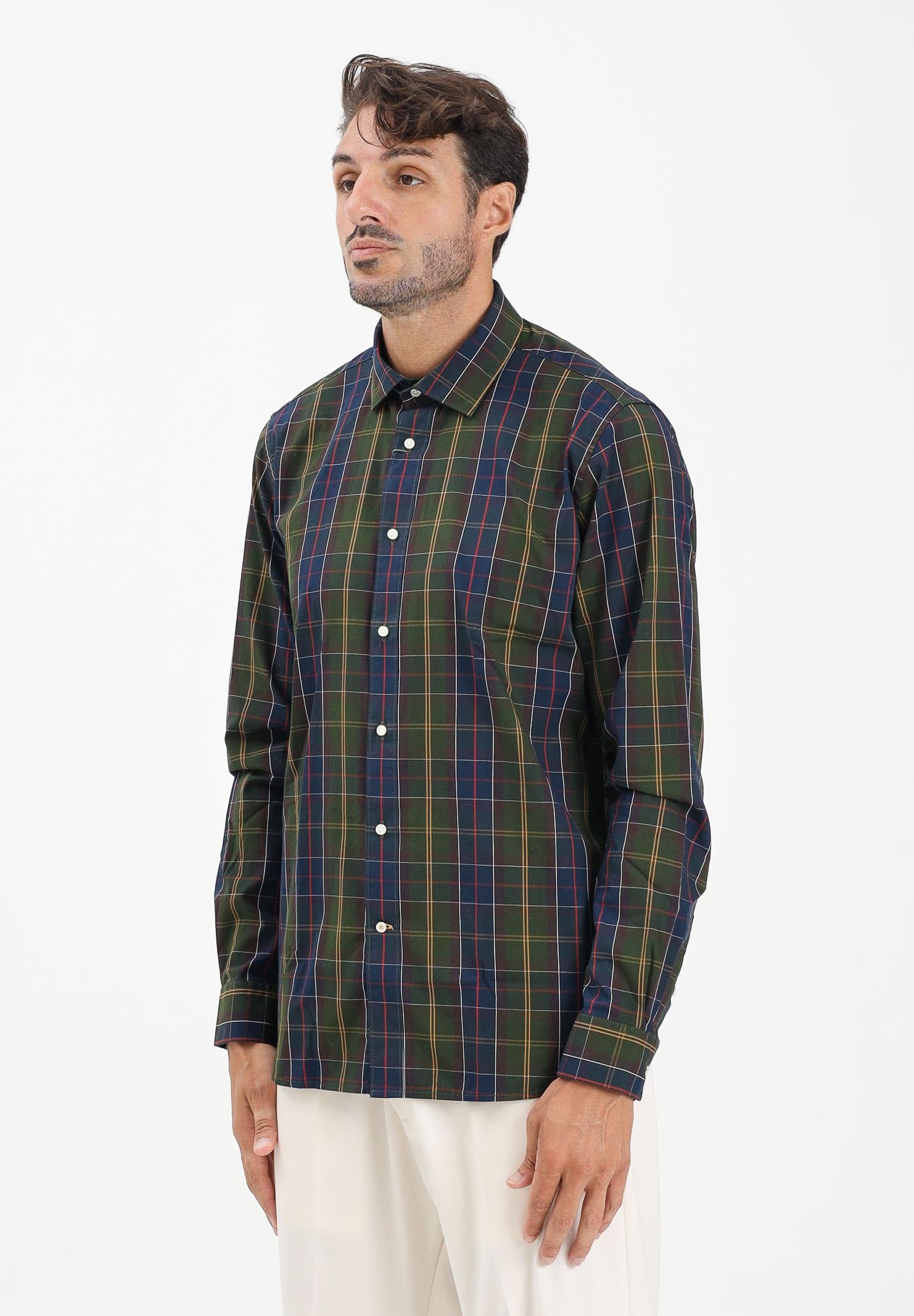 BARBOUR Camicia a manica lunga Kenton tartan da uomo 252MMSH5689 TN11 BARBOUR