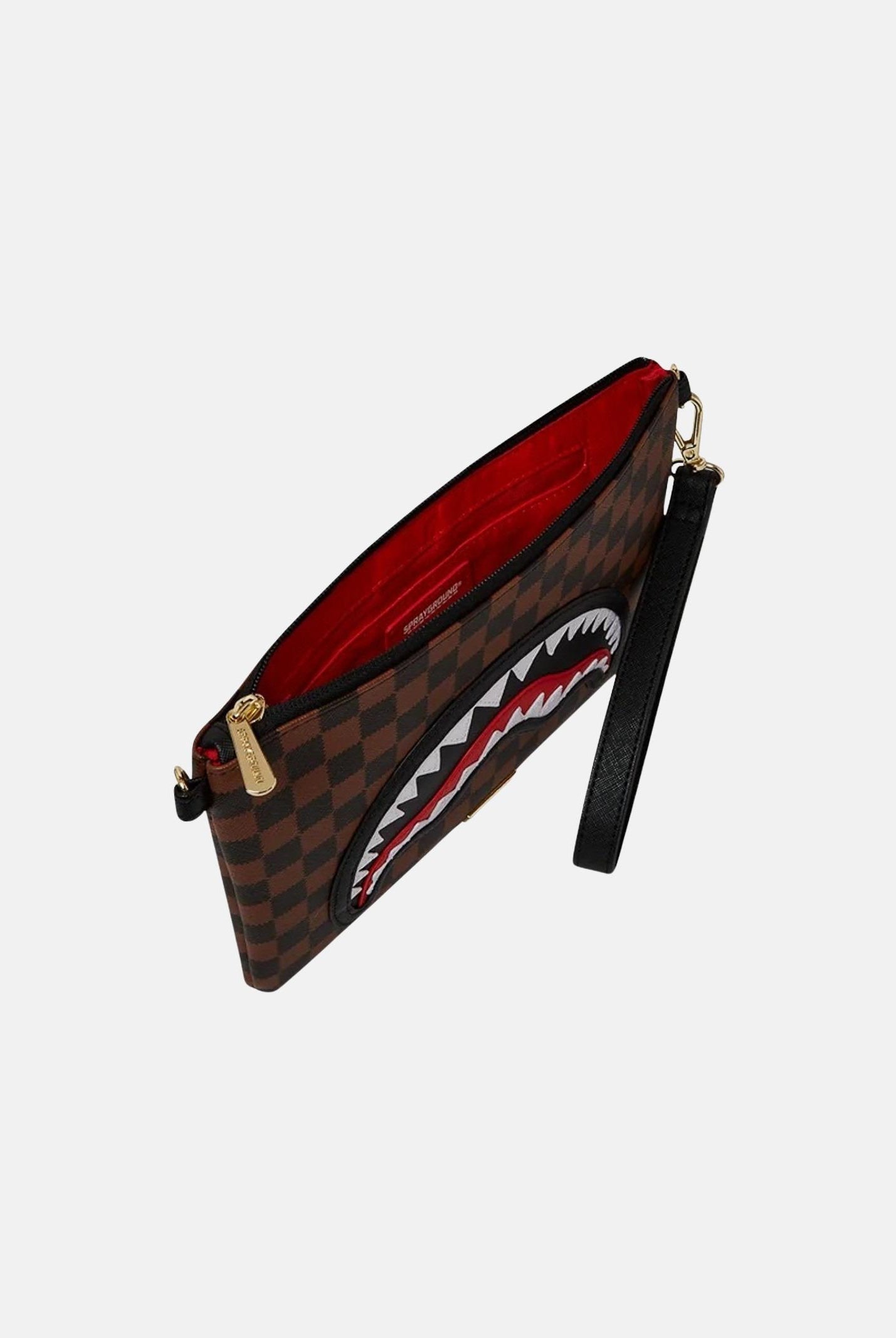 SPRAYGROUND Pochette Sawtooth Sharks In Paris marrone per uomo e donna 910B7841NSZ  SPRAYGROUND
