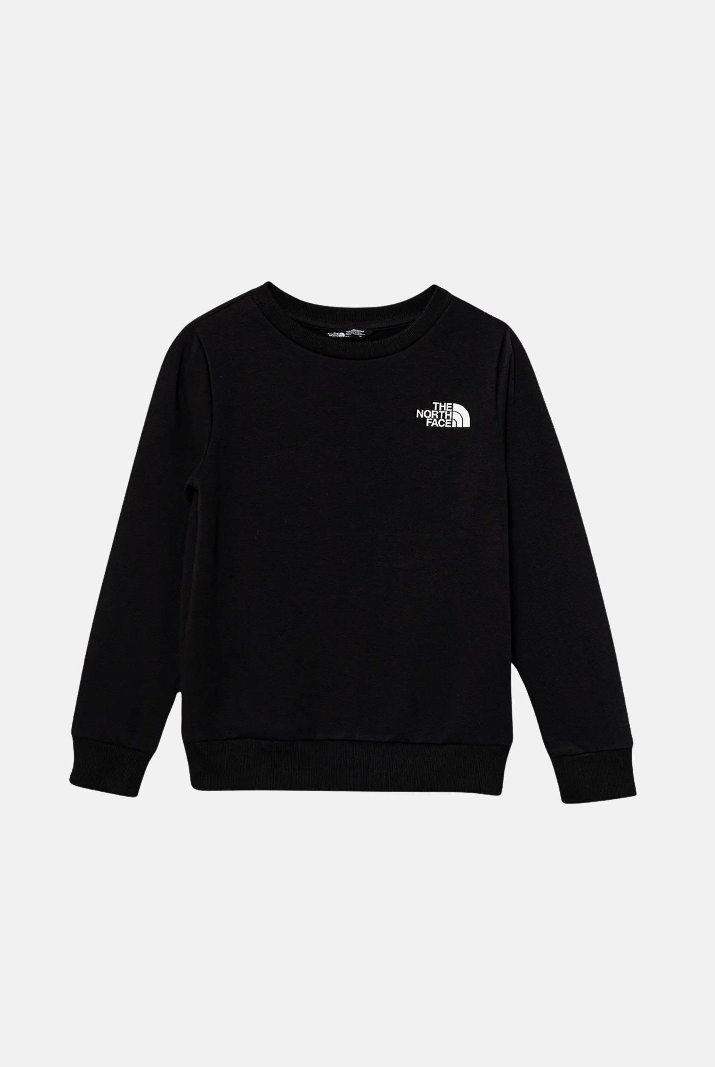 THE NORTH FACE Felpa girocollo Simple Dome nera per bambino e bambina NF0A8AXYJK31 THE NORTH FACE