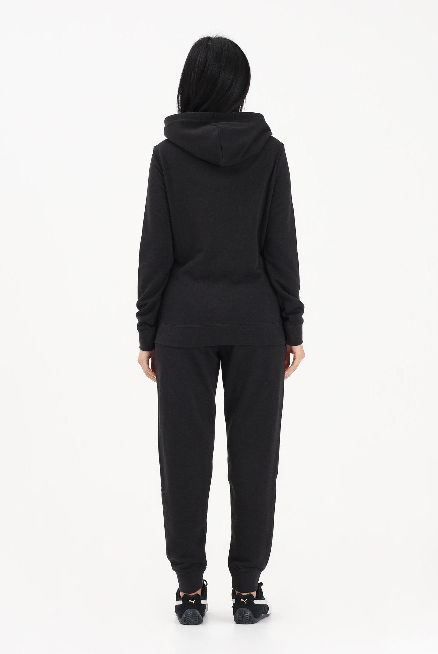 PUMA Tuta nera da donna con logo 691902 01 PUMA