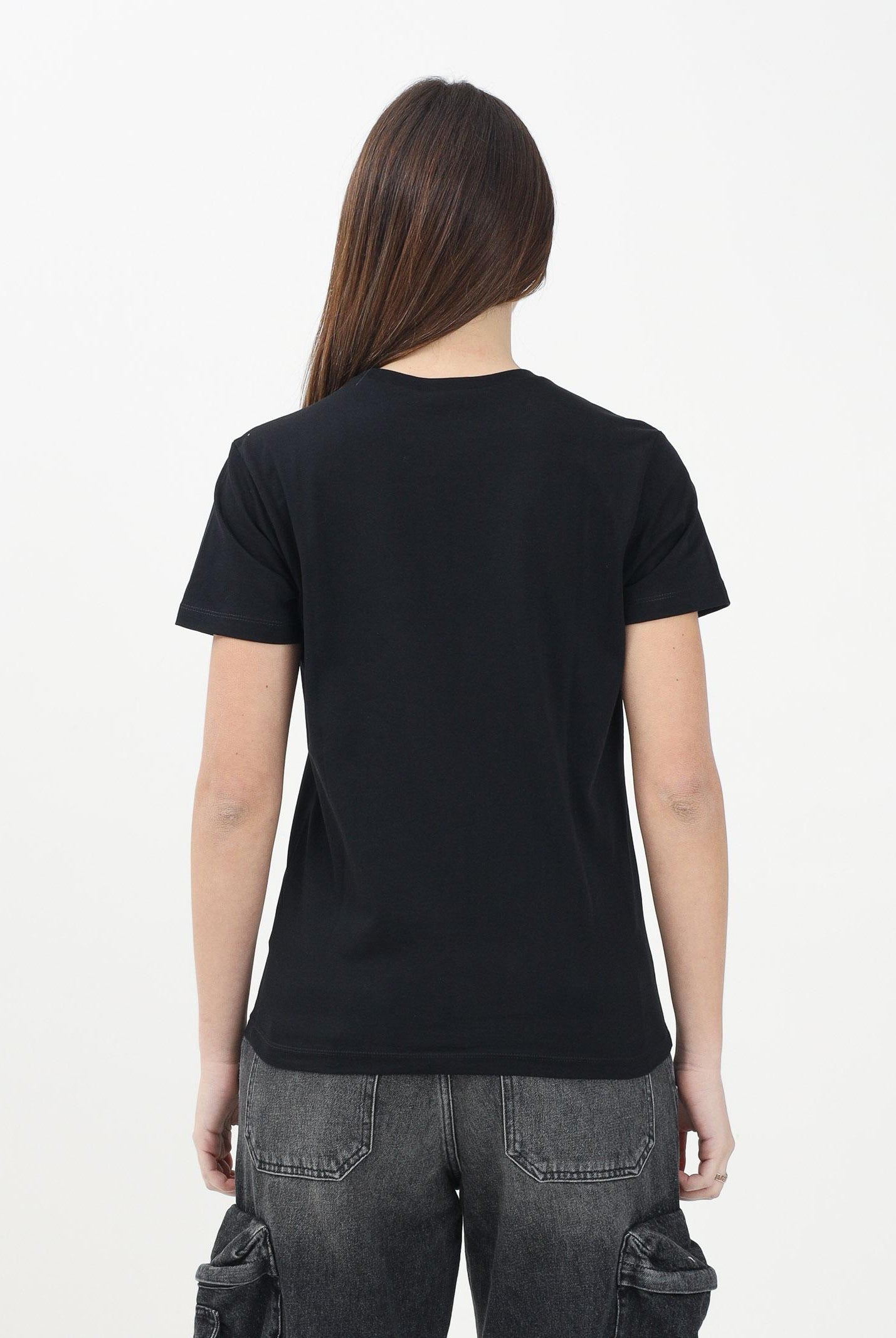 N21 T-shirt a manica corta nera per donna, ragazze e bambine con grafica I love N21 N2102CN0153 0N900 N21