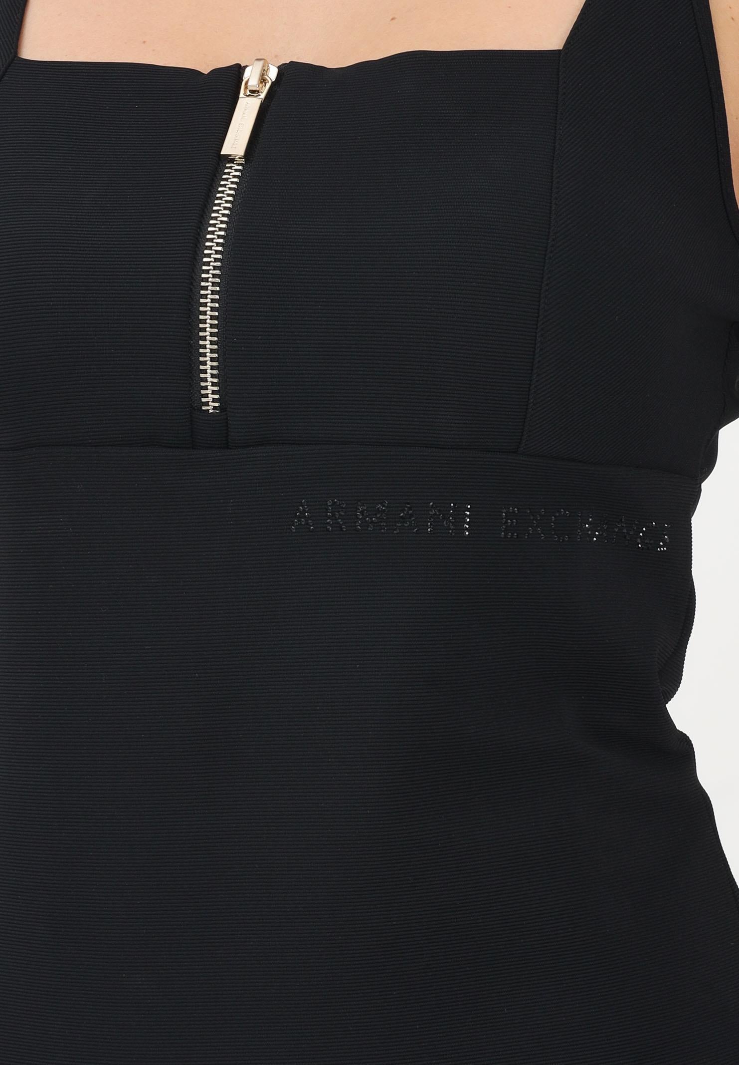 ARMANI EXCHANGE Abito midi nero da donna XW002056AF21295 UC001 ARMANI EXCHANGE