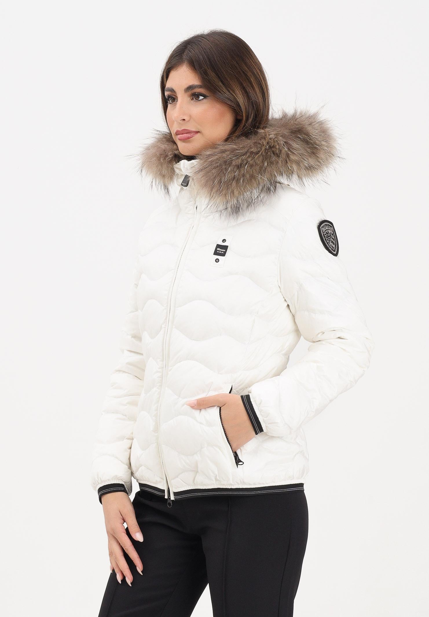 BLAUER Piumino ALDIE bianco da donna 25WBLDC03096-006047 100BI BLAUER
