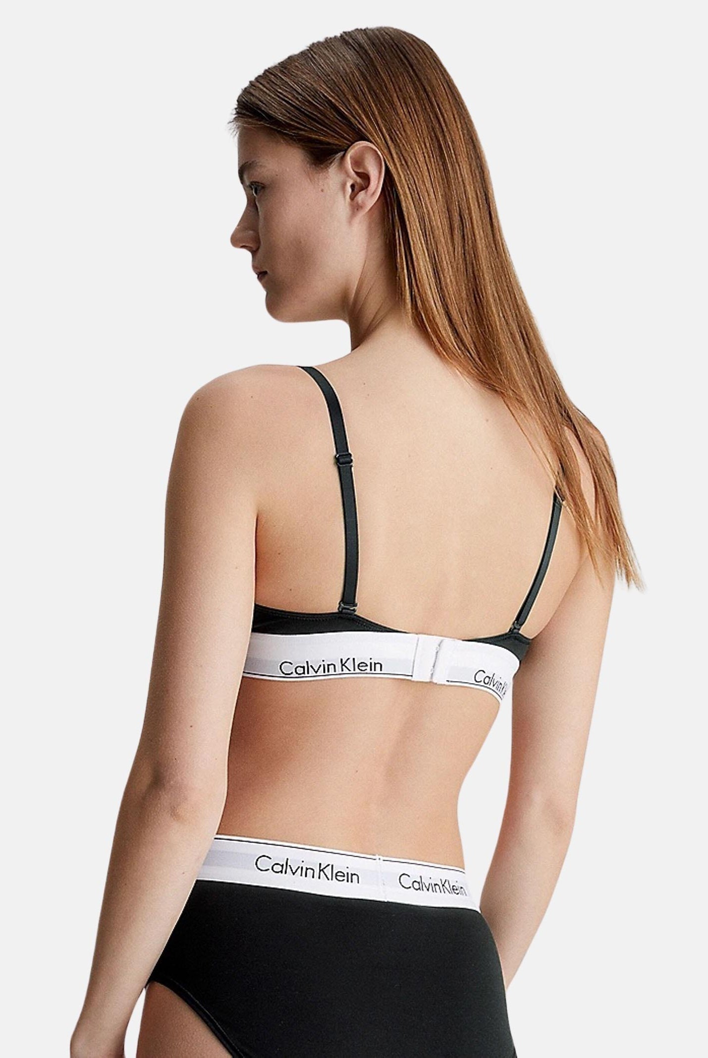 CALVIN KLEIN Reggiseno nero da donna con logo 000QF5650E UB1 CALVIN KLEIN
