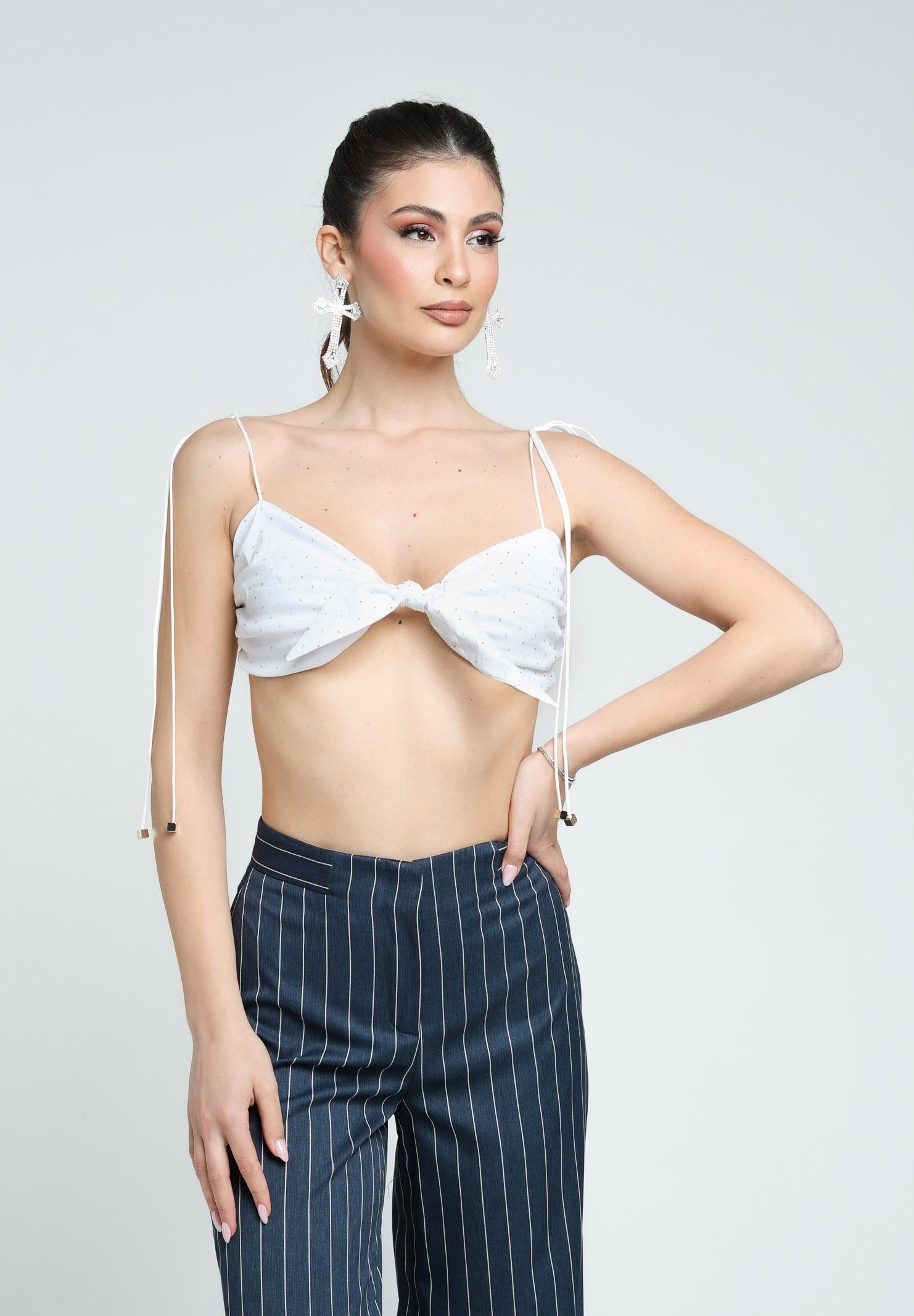 SANTAS Top ICE CREAM bianco da donna PV25014 BIANCO SANTAS