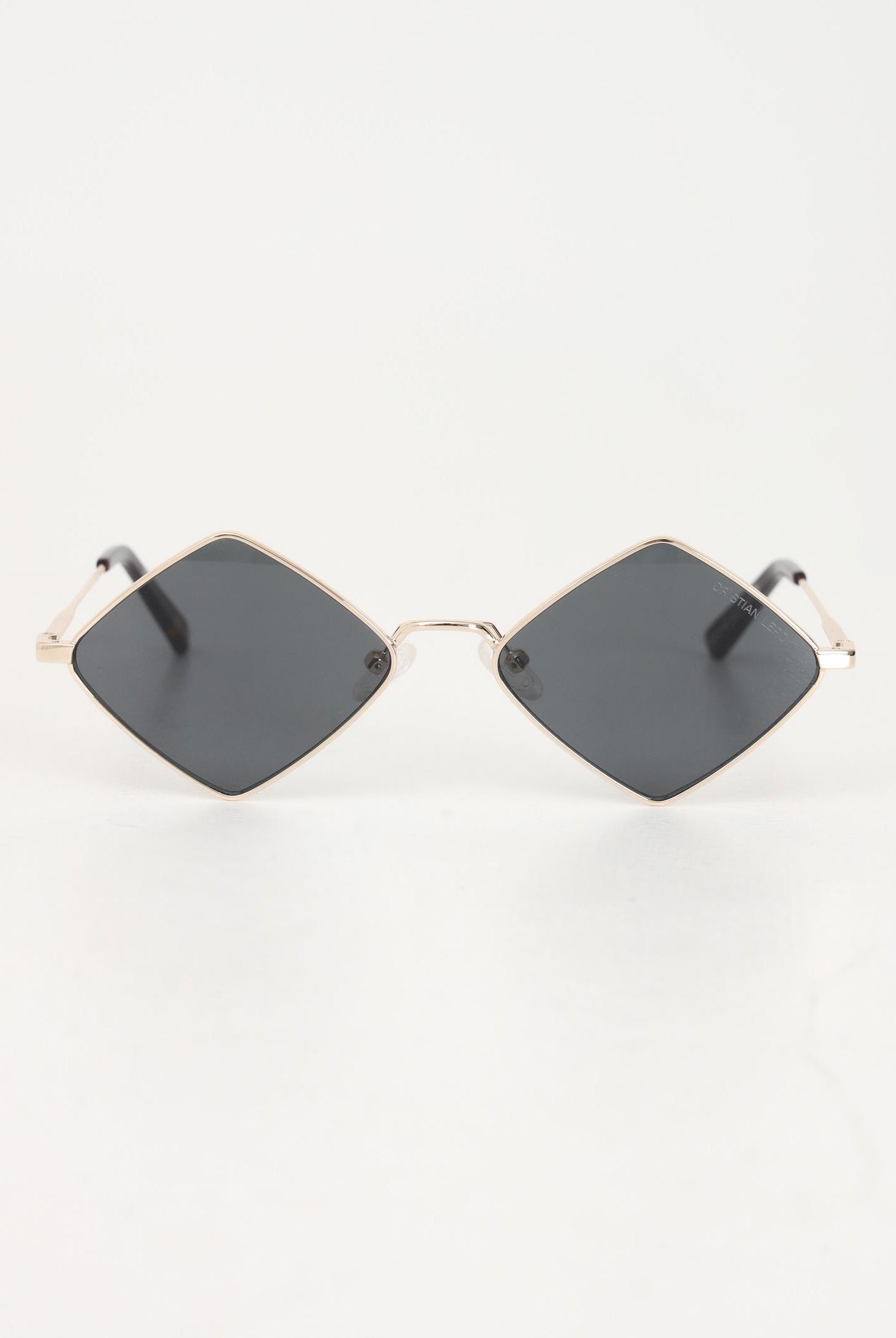 Occhiali da sole oro per uomo e donna con lenti a rombo 2148 03 CRISTIAN LEROY