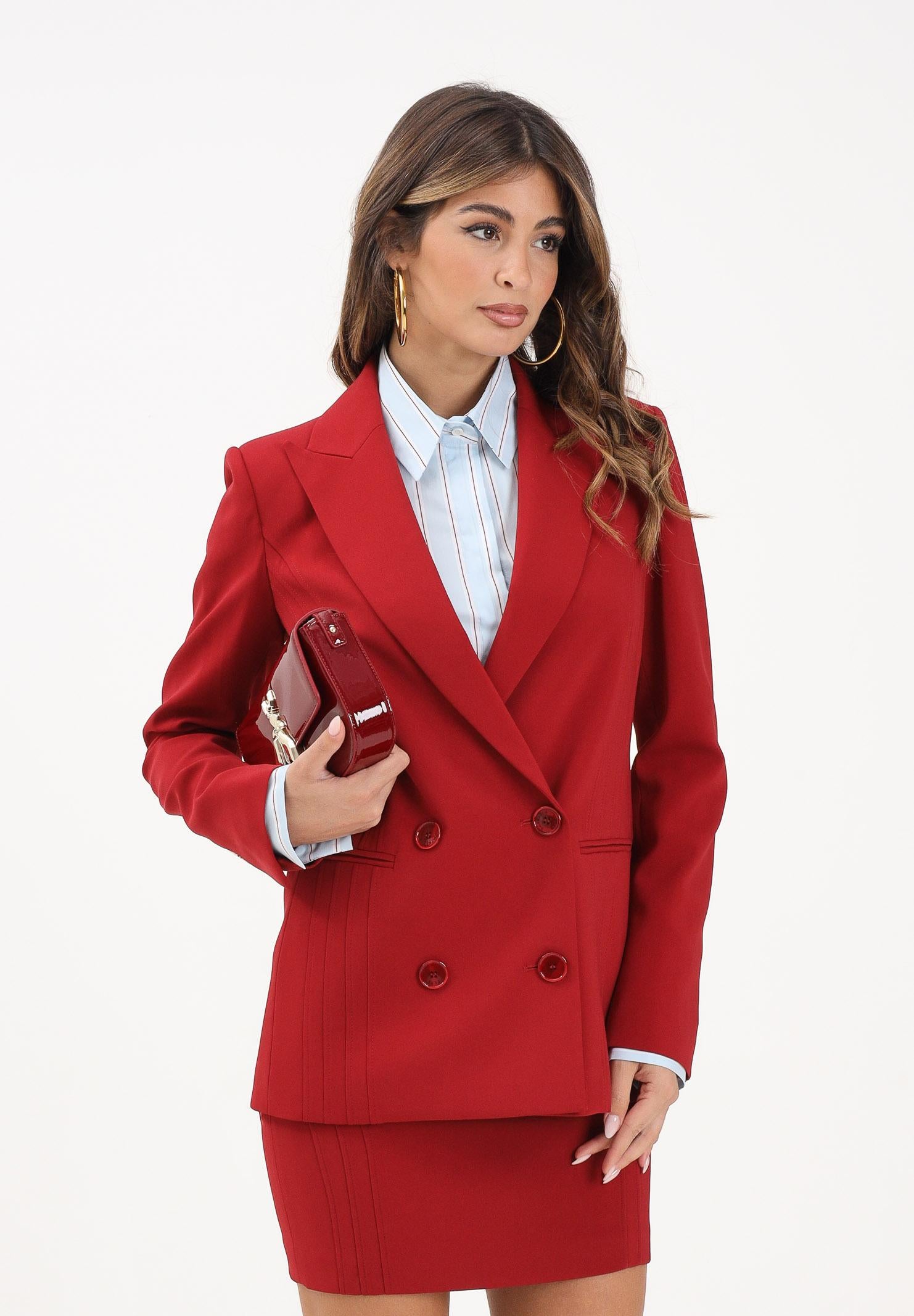 PATRIZIA PEPE Giacca doppiopetto rossa da donna 8S0554A6F5 R862 PATRIZIA PEPE