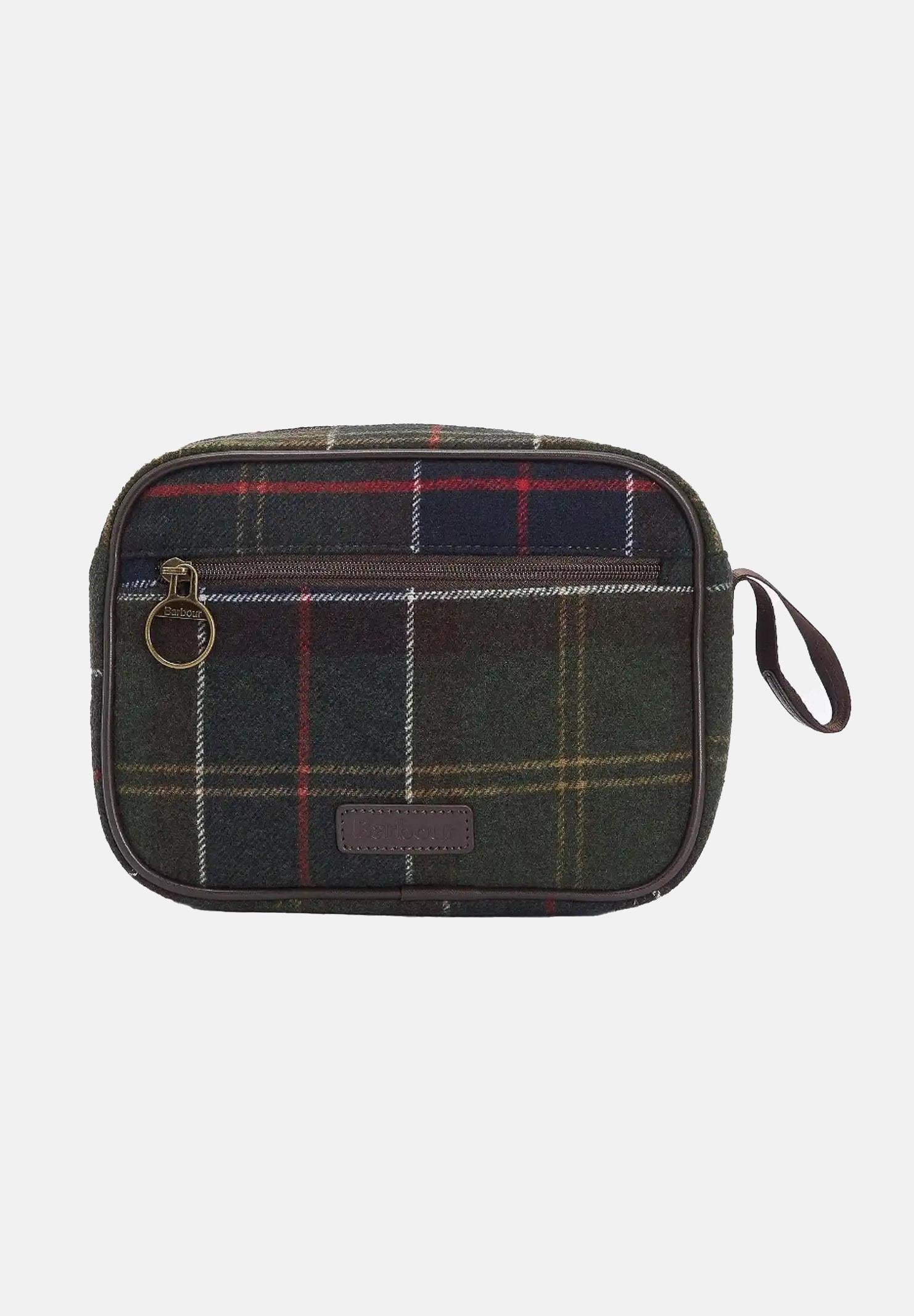 BARBOUR Pochette Allowhay in tartan verde per uomo e donna 252MLAC0331 OL91 BARBOUR