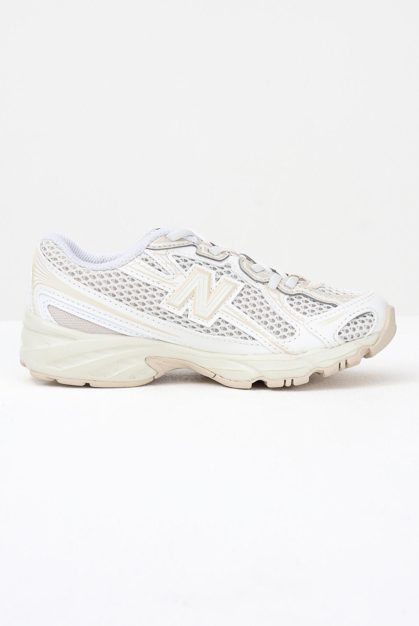 NEW BALANCE Sneakers 740 BUNGEE LACE panna per bambino e bambina PZ740KP  NEW BALANCE