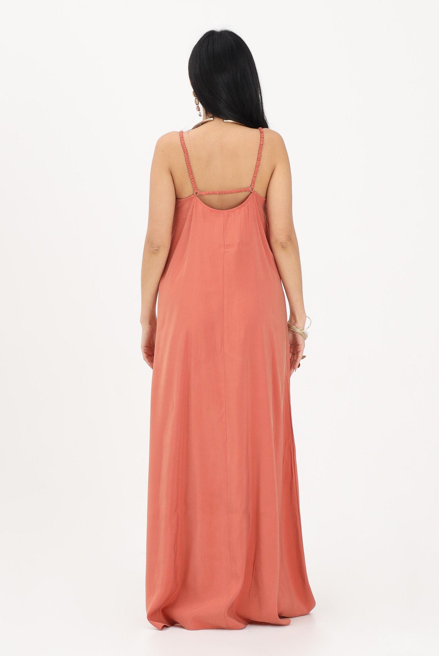 ONLY Abito lungo color salmone da donna 15371094 AR ONLY