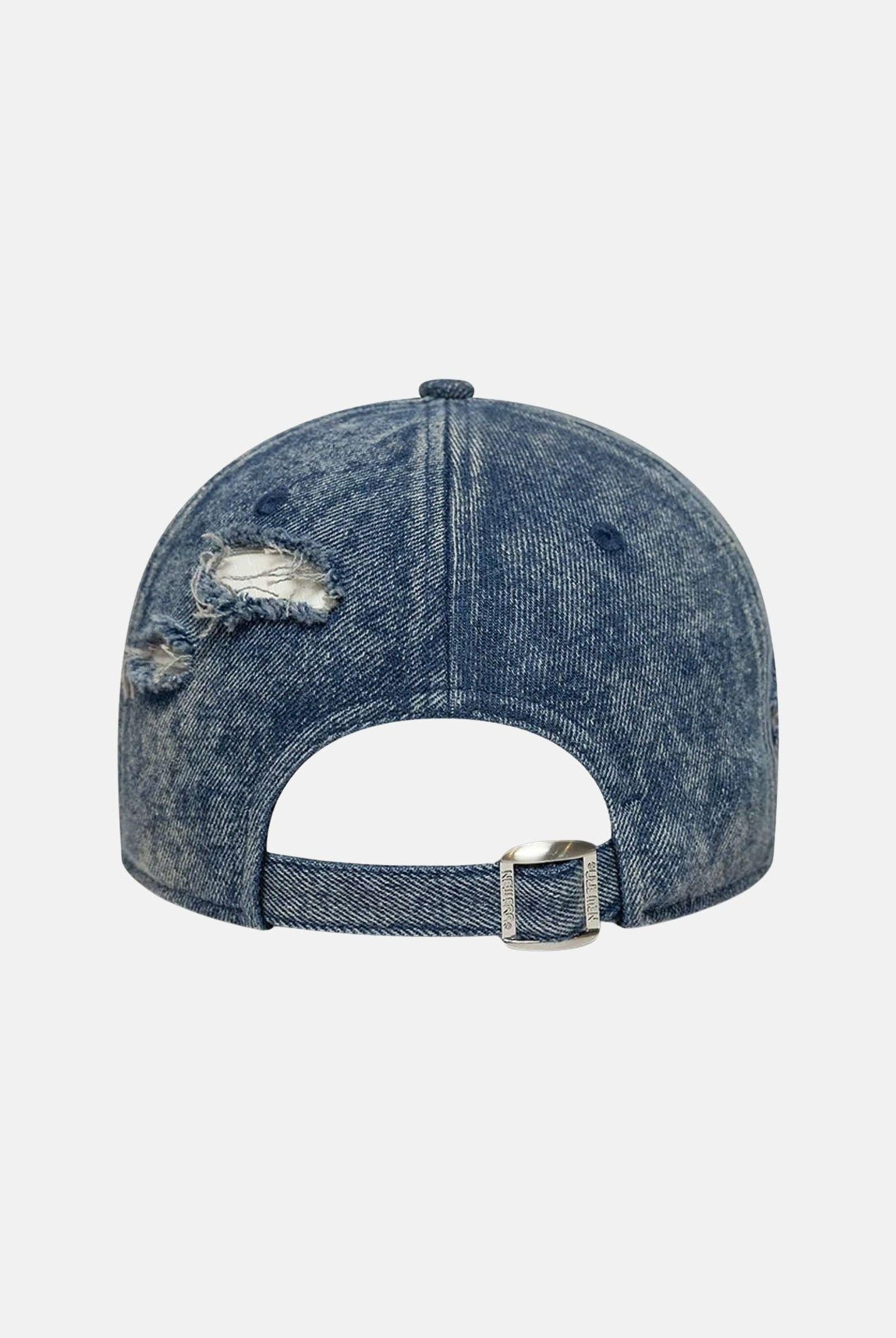 NEW ERA Cappello con visiera 9FORTY LA Dodgers MLB in denim medio per uomo e donna 60856240 . NEW ERA