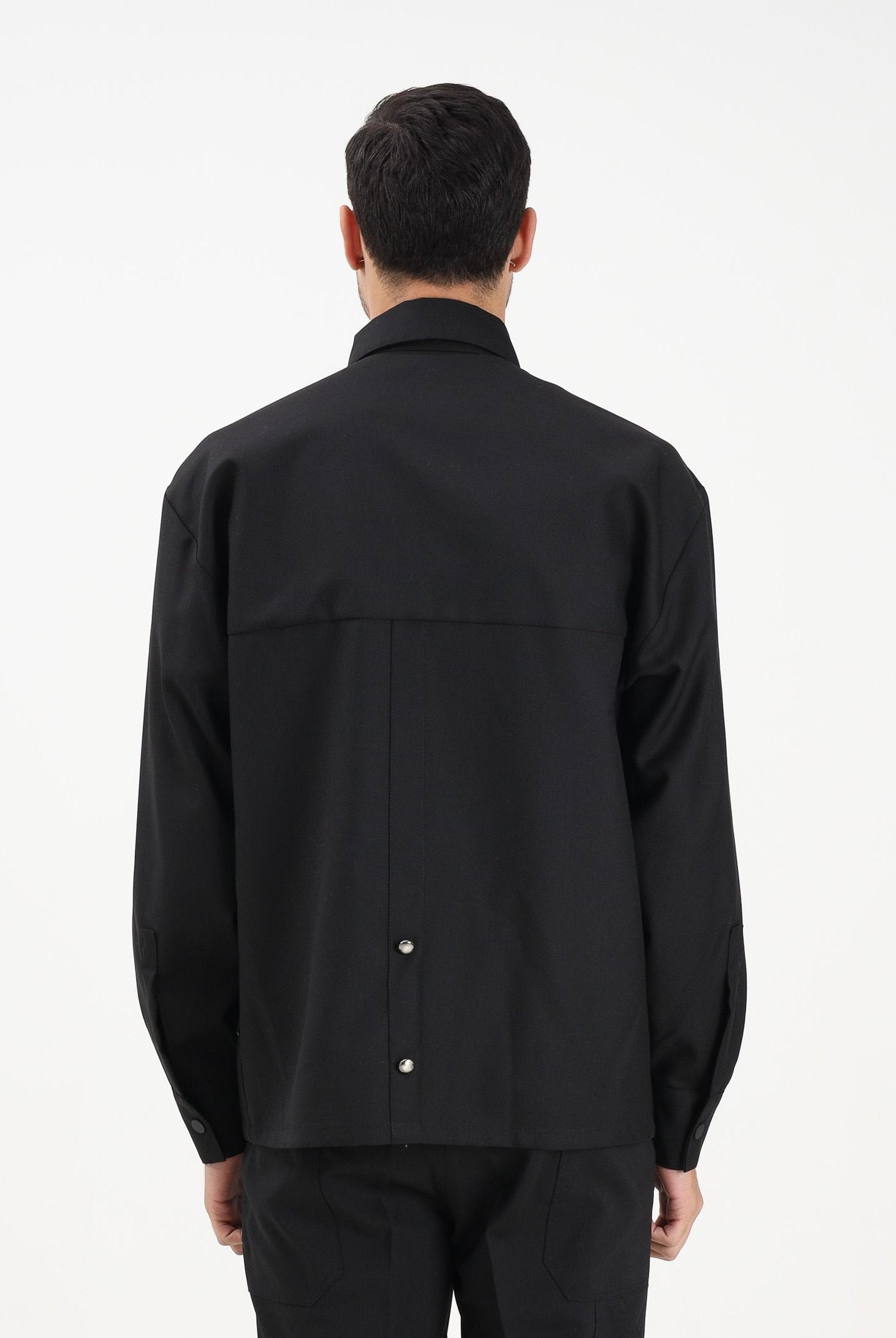 YES LONDON Camicia a manica lunga nera da uomo XCM7212 NE YES LONDON