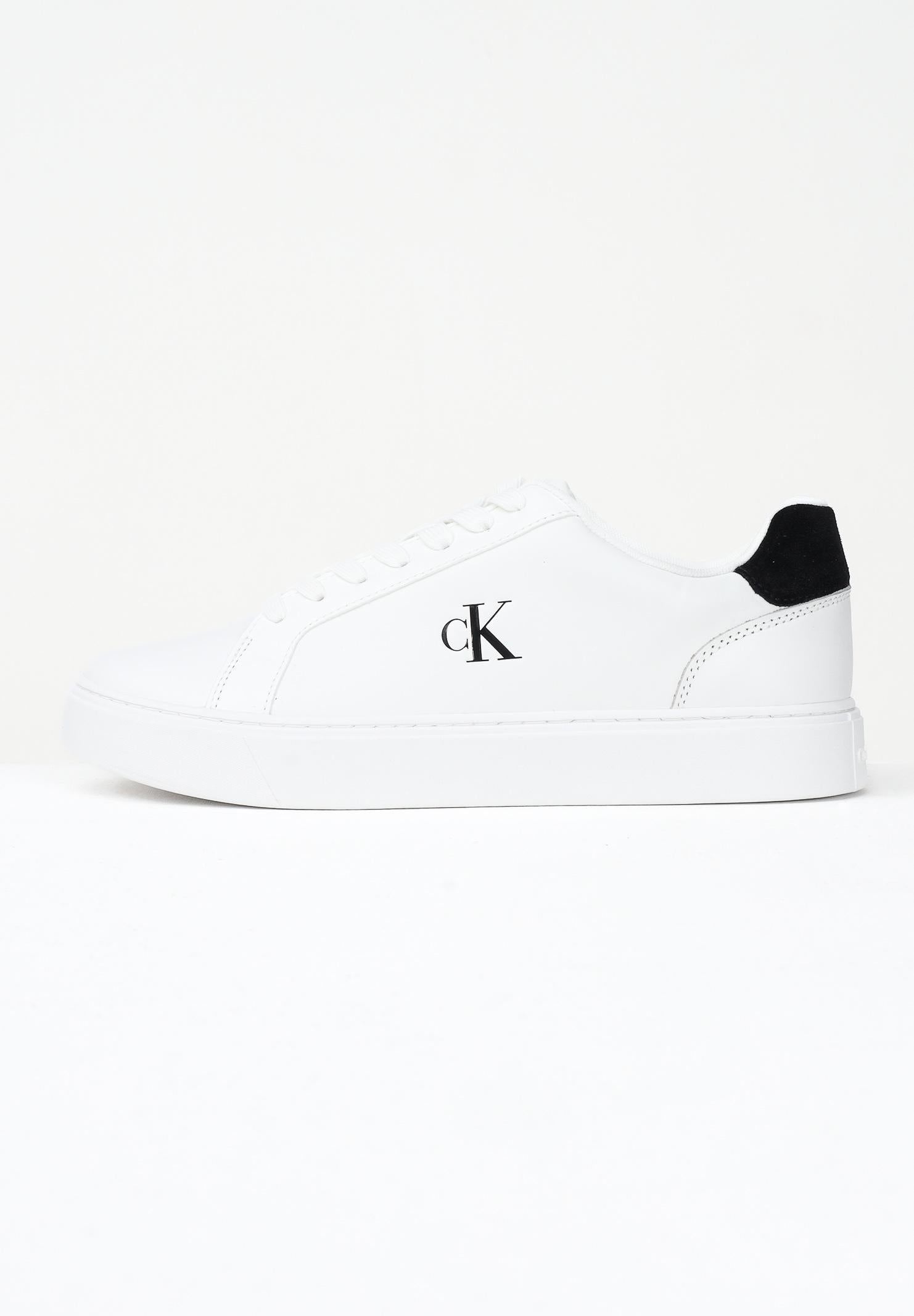 CALVIN KLEIN JEANS Sneakers bianche da uomo con logo YM0YM0143501W . CALVIN KLEIN JEANS