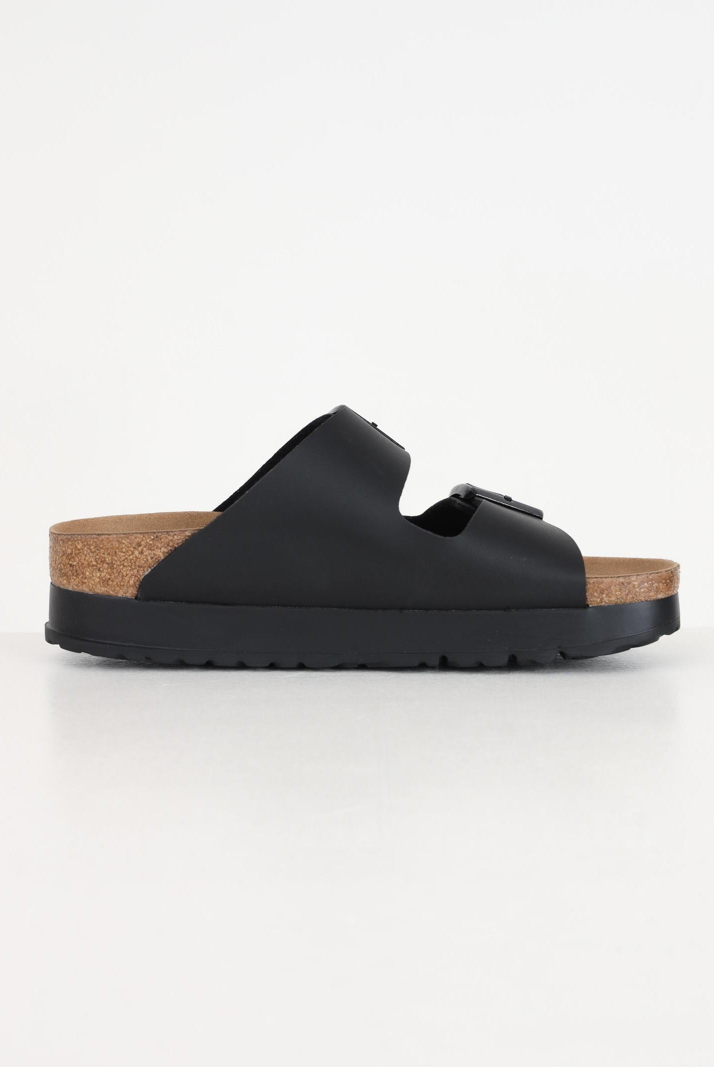 BIRKENSTOCK Ciabatte Arizona PAP Flex Platform nere da donna 1027395 . BIRKENSTOCK