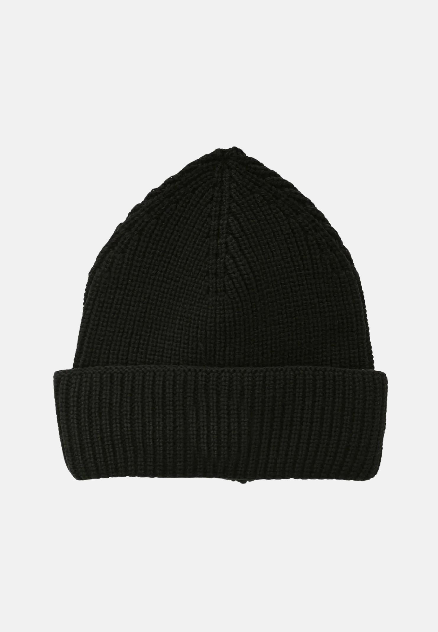 BARROW Berretto di lana nero per uomo e donna con patch logo F5BWUAHT094 110 BARROW
