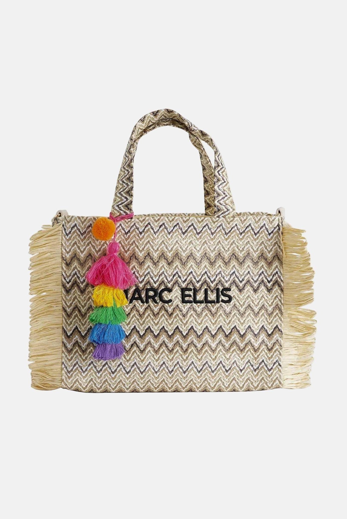 MARC ELLIS Borsa Buby S Claire M beige da donna con motivo zig-zag BUBY-S-CLAIRE-M MUNA MARC ELLIS