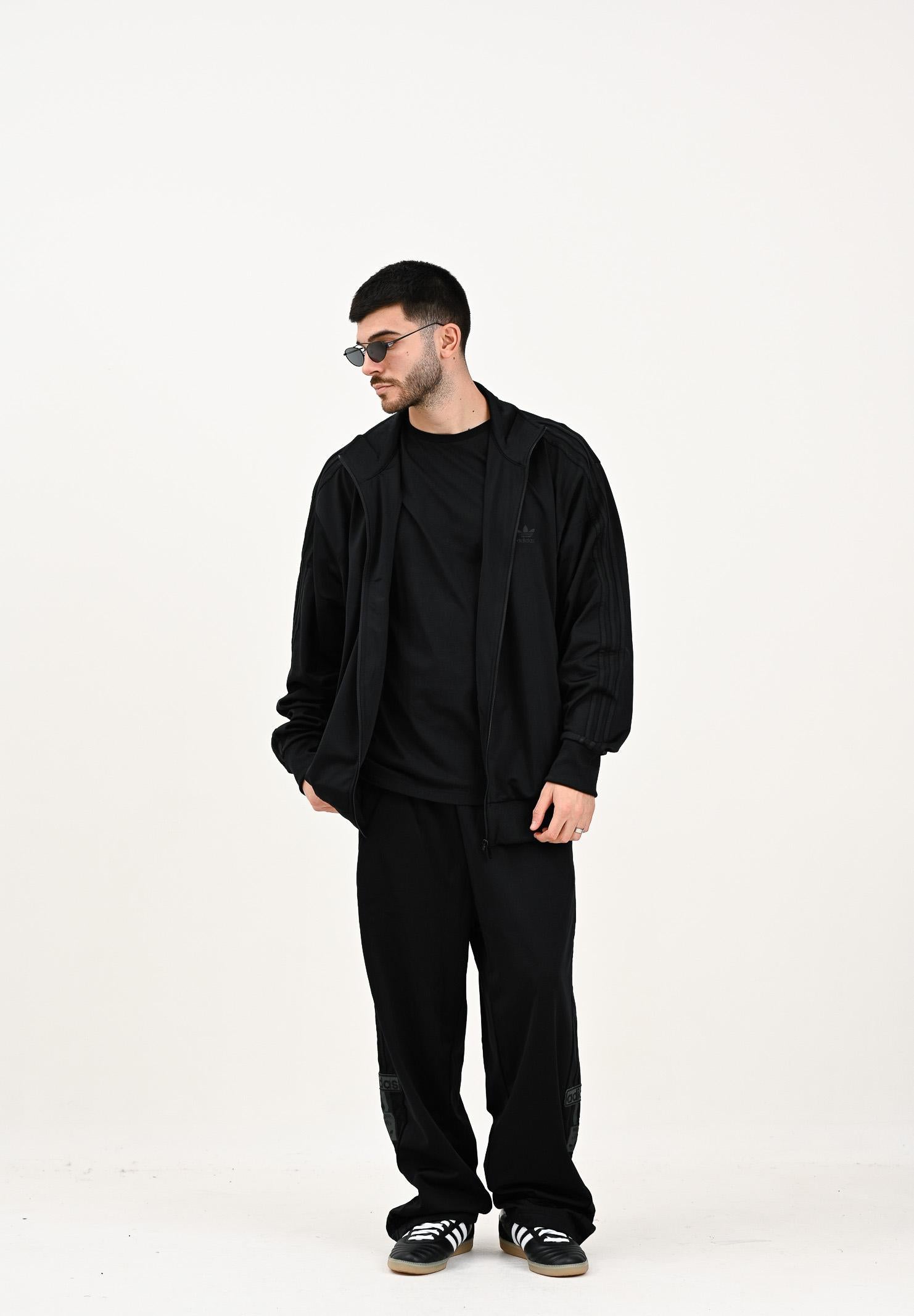 ADIDAS ORIGINALS Felpa con zip Adicolor Classics Firebird nera da uomo JY1347 . ADIDAS ORIGINALS