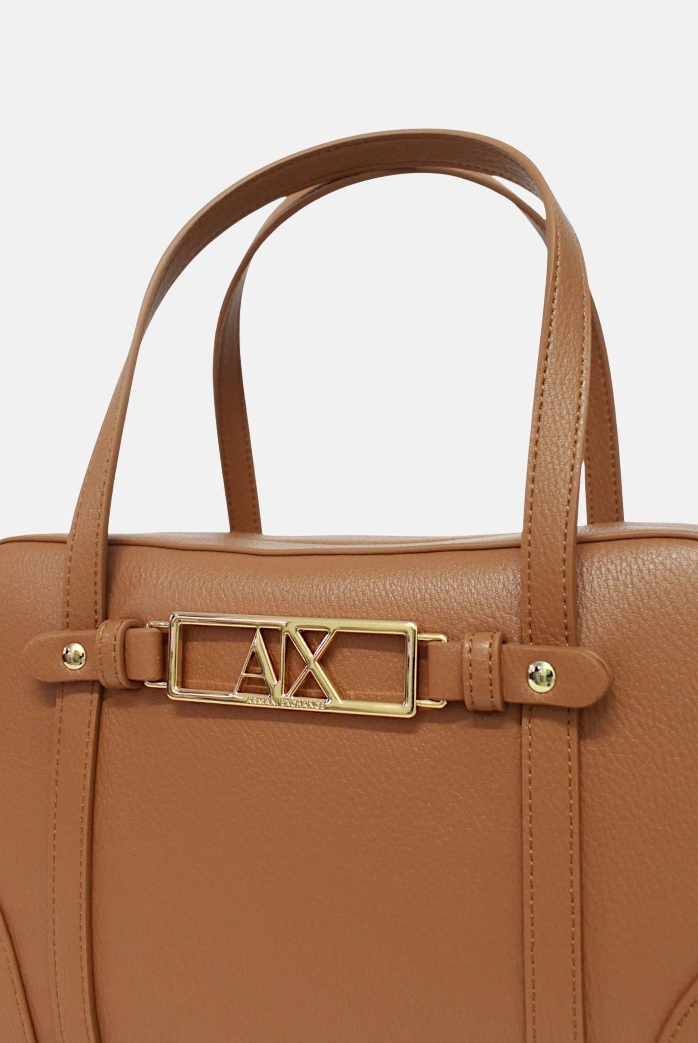 ARMANI EXCHANGE Borsa a mano cuoio da donna con fibbia logo XW002610AF15632 U6119 ARMANI EXCHANGE