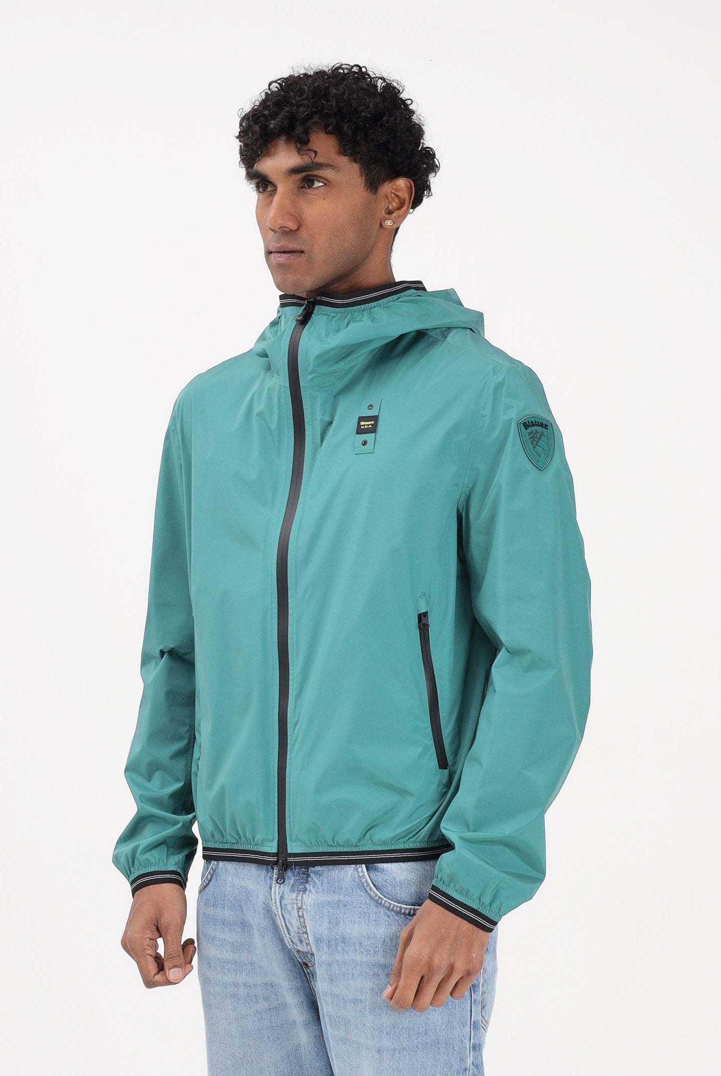 BLAUER Giacca a vento FARRIN verde da uomo 26SBLUC11018-007110 599 BLAUER