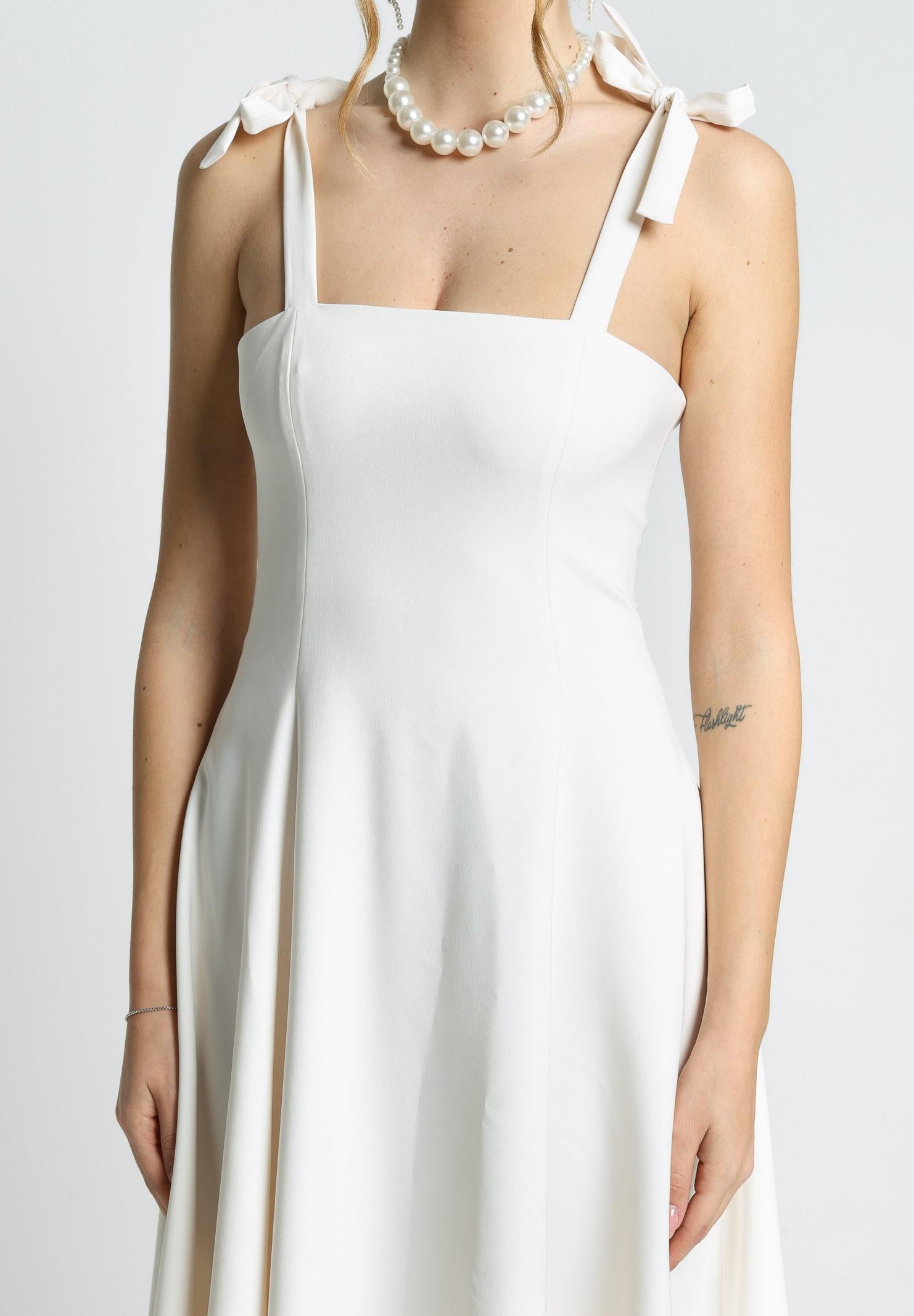 SANTAS Abito midi MEDELEINE panna da donna PV2508 PANNAC SANTAS
