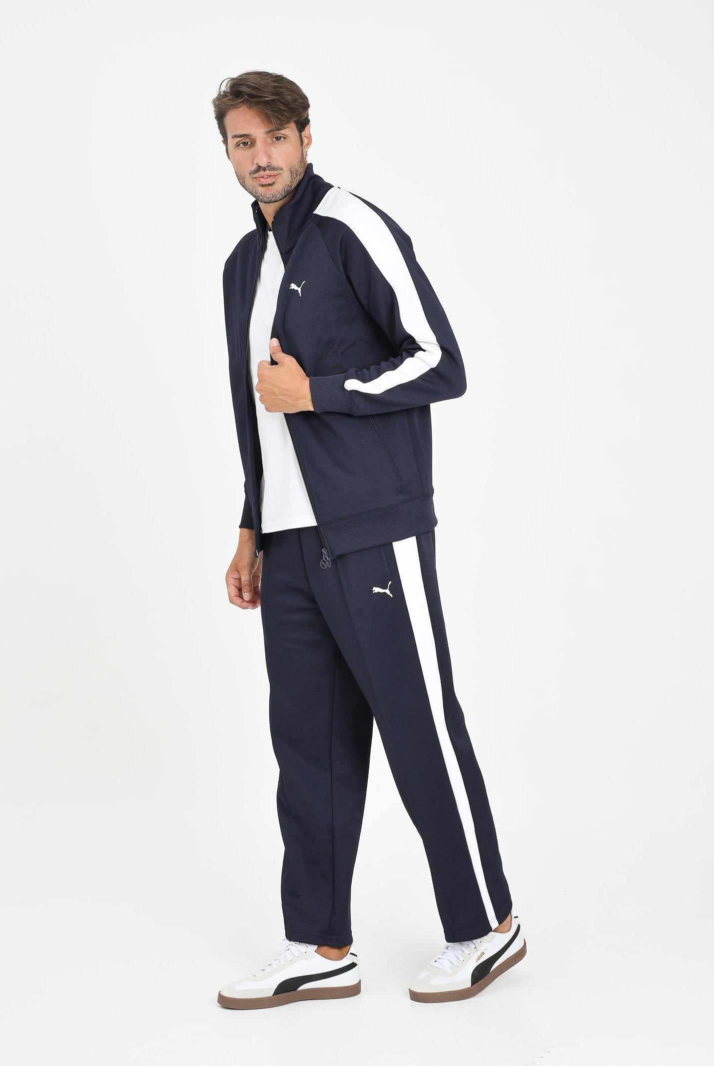 PUMA Pantalone sportivo T7 blu da uomo 629589 16 PUMA