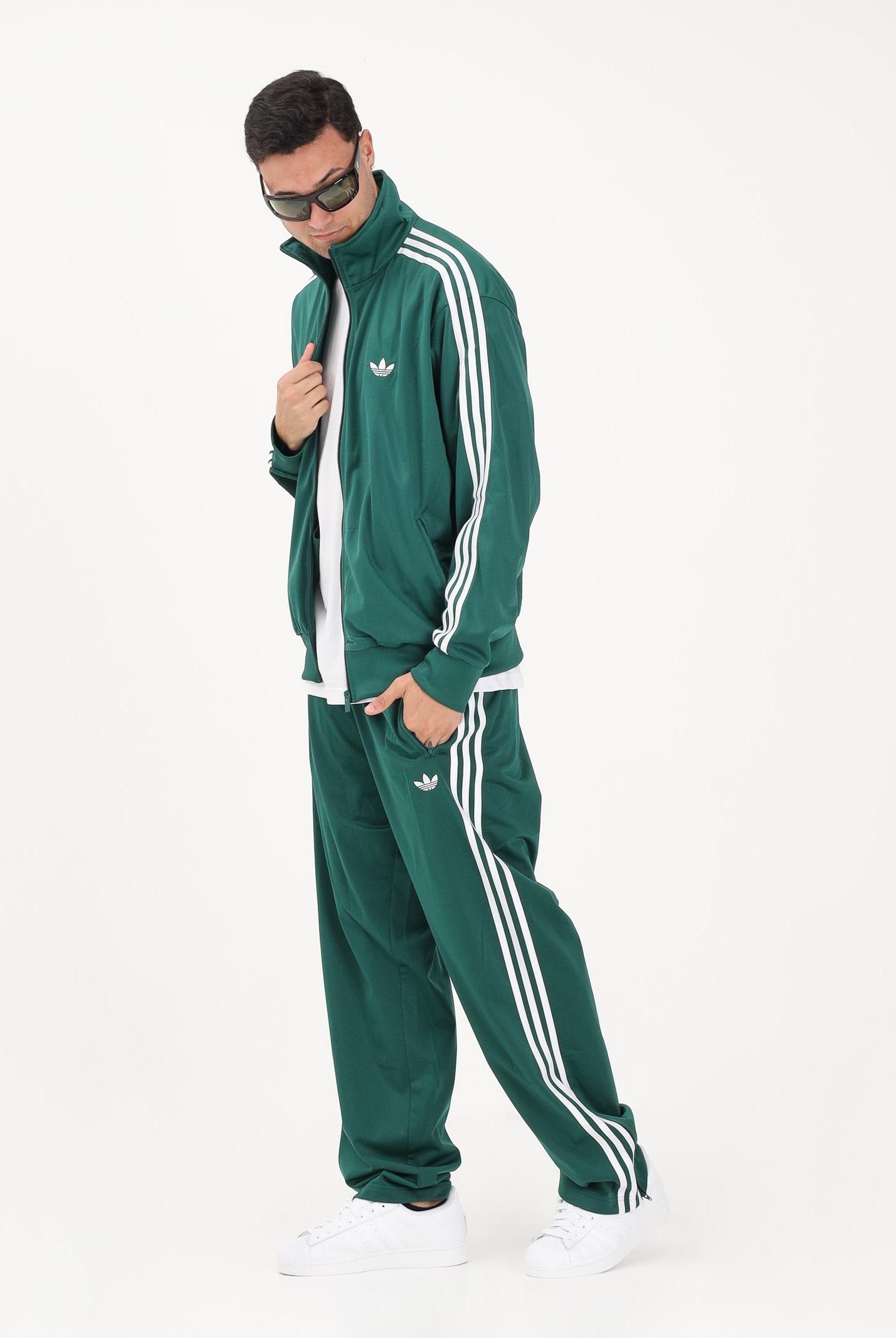 ADIDAS ORIGINALS Pantalone sportivo FIREBIRD verde da uomo KD8317 . ADIDAS ORIGINALS
