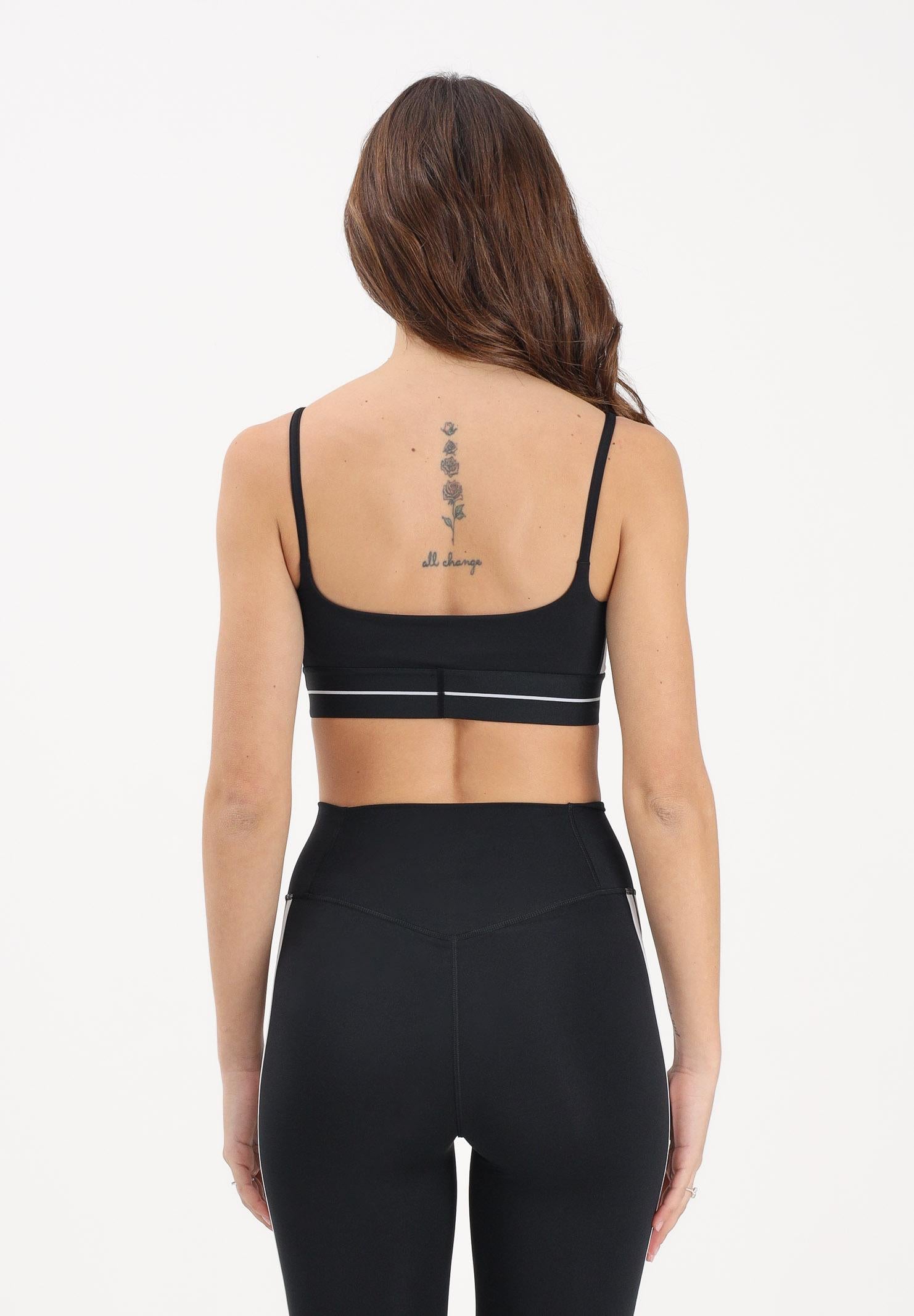 ADIDAS PERFORMANCE Top sportivo Hyperglam 3-Stripes Light Support nero da donna KB3683 . ADIDAS PERFORMANCE