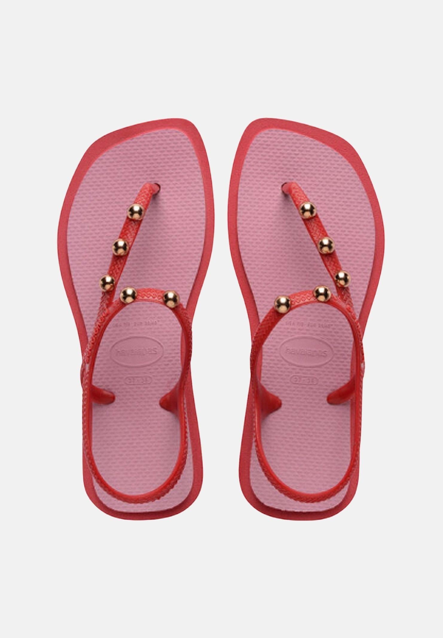 HAVAIANAS Sandali Flash Fusion rossi e rosa da donna 4150244 6627 HAVAIANAS