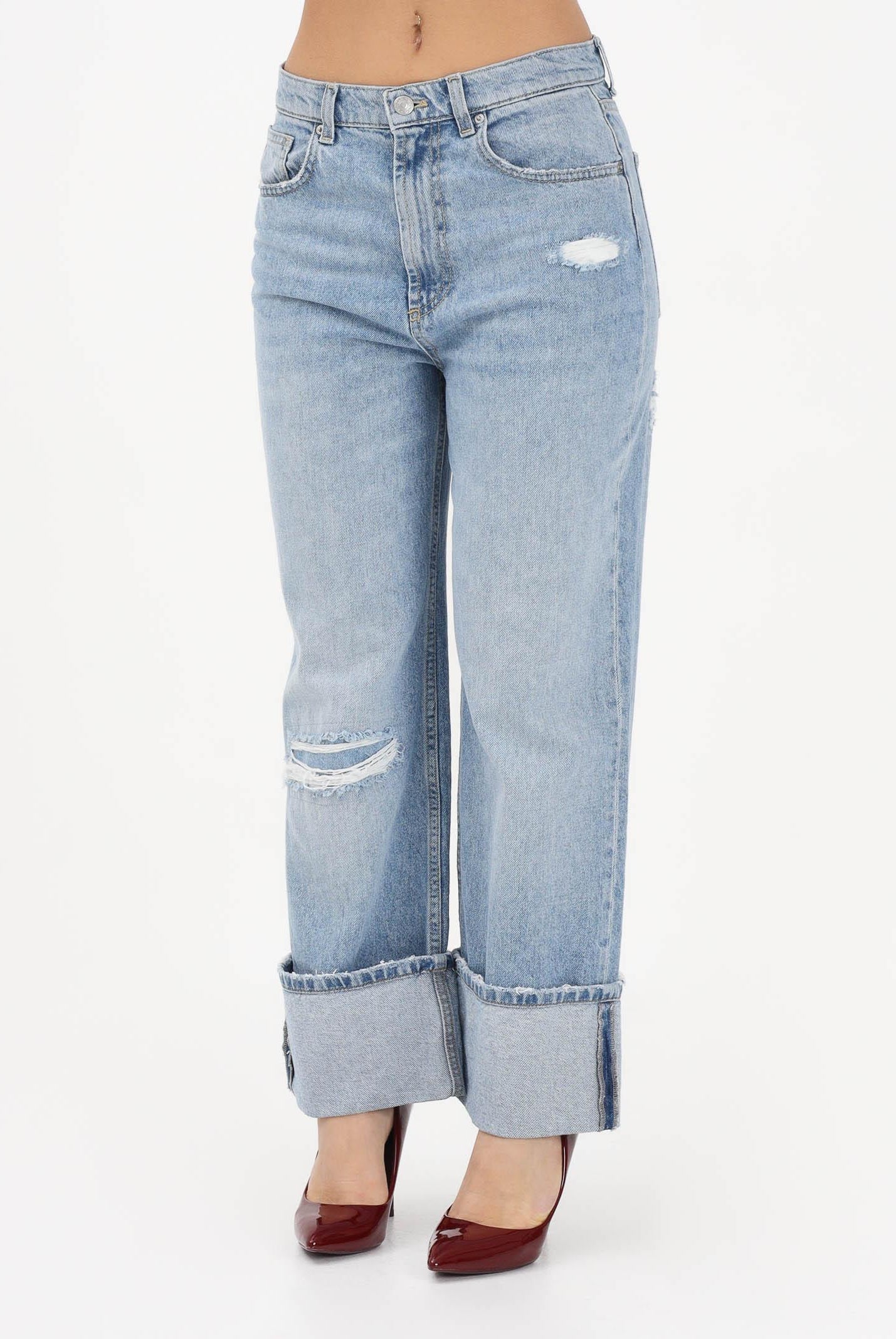 VICOLO Jeans KENDALL in denim chiaro da donna DAB5026 ADE VICOLO