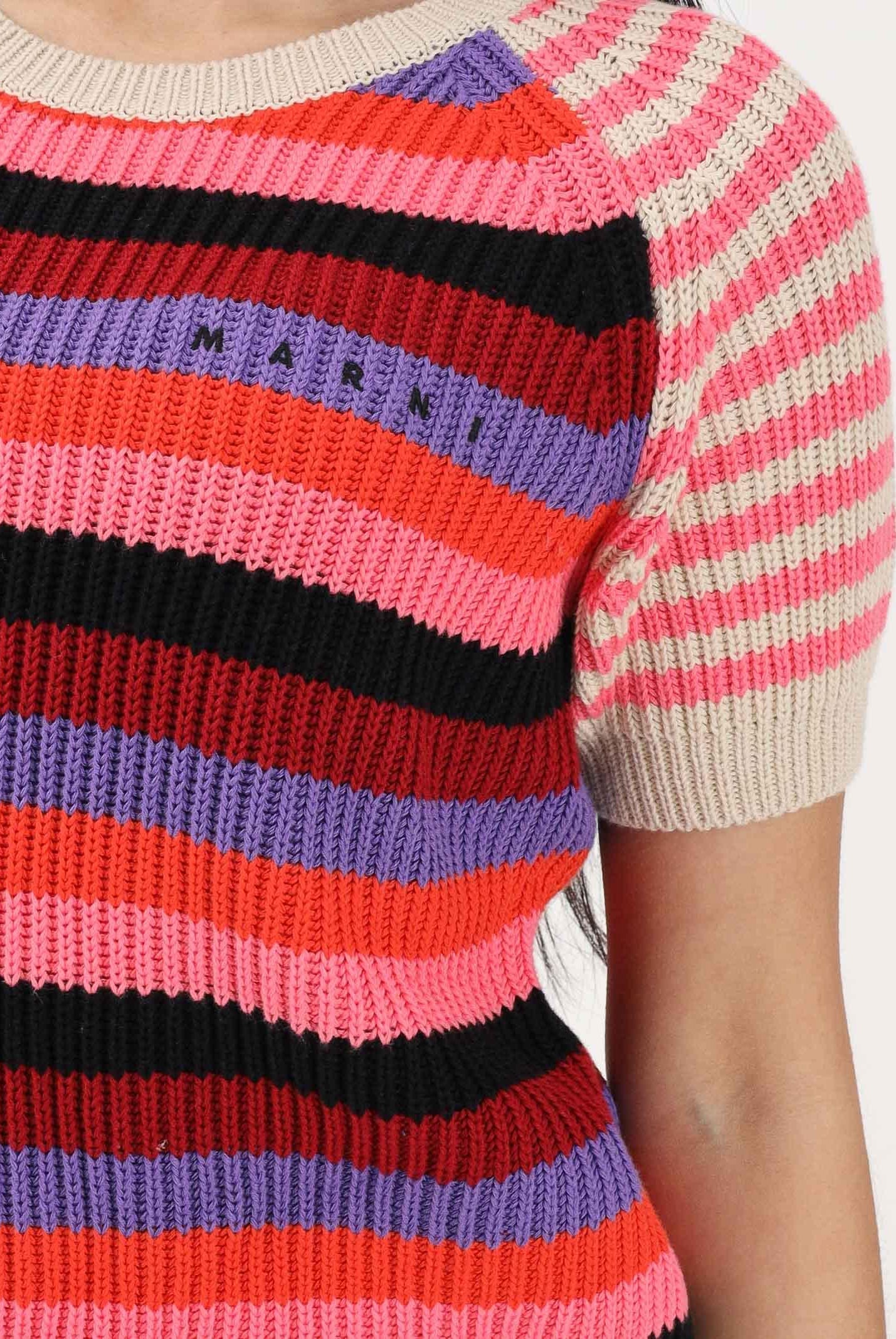 MARNI Maglia a manica corta multicolore per donna, ragazze e bambine M01739M00X1 0MC77 MARNI
