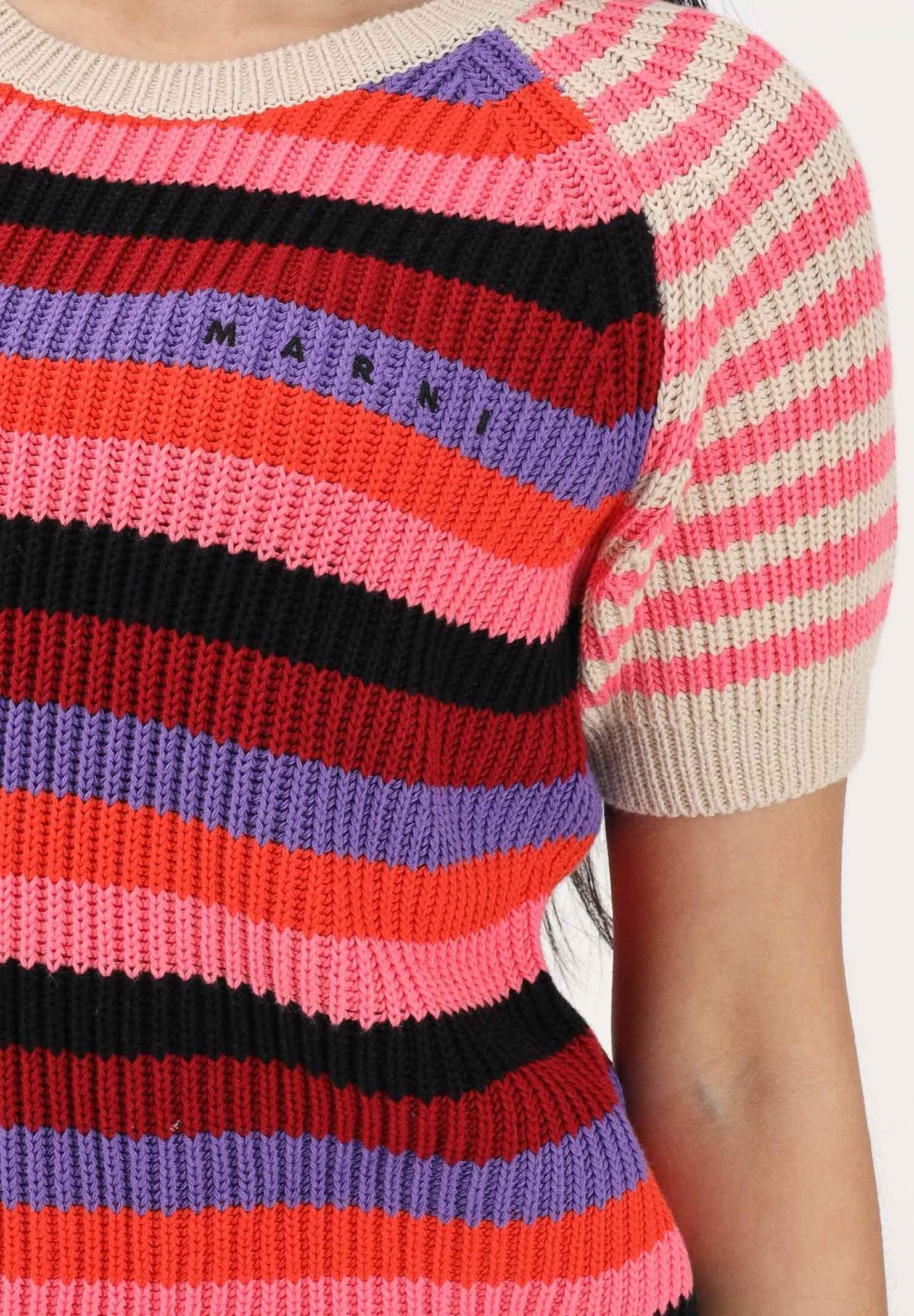 MARNI Maglia a manica corta multicolore per donna, ragazze e bambine M01739M00X1 0MC77 MARNI