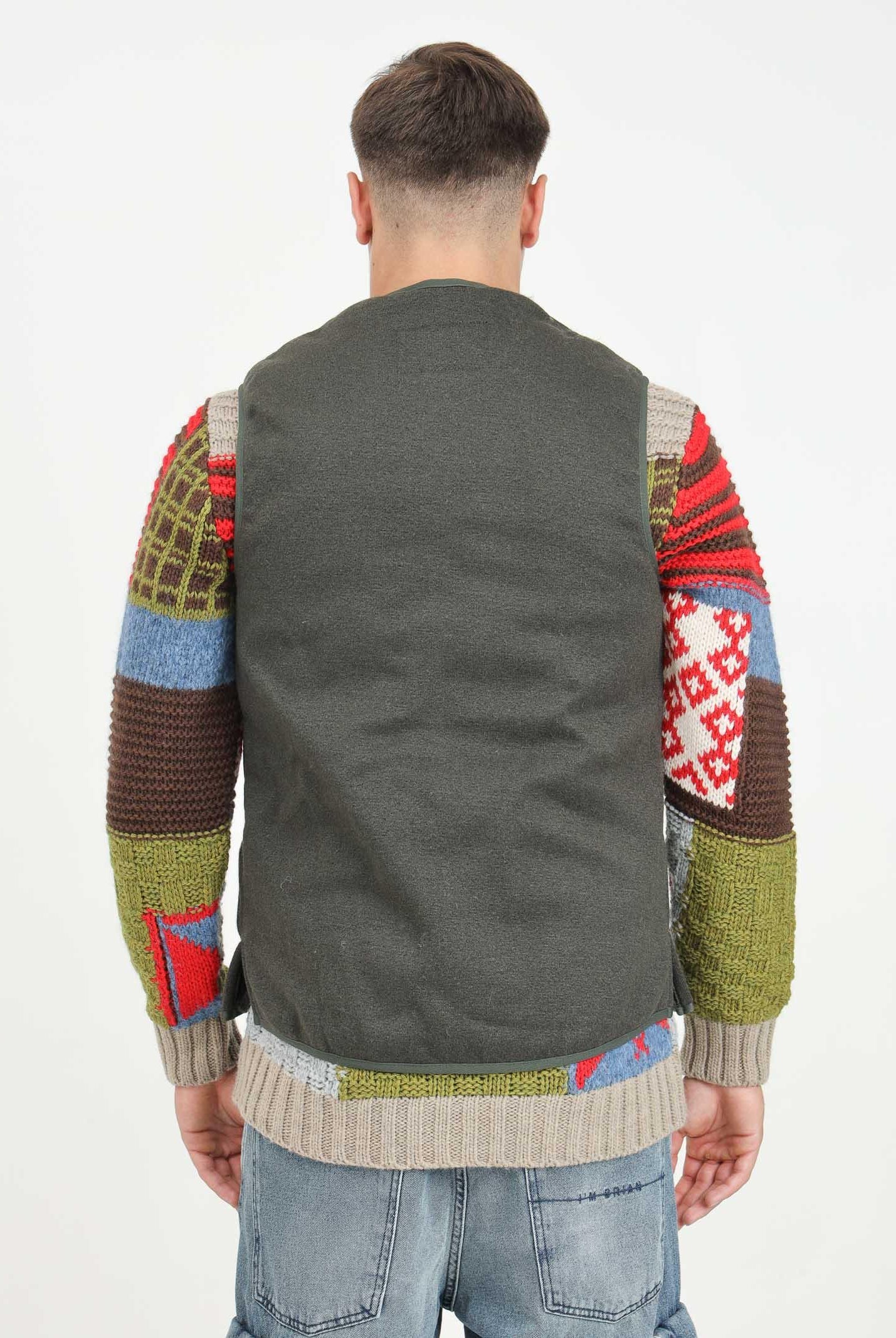 BARBOUR Giubbotto smanicato / fodera verde da uomo 242-MLI0004MLI1 SG71 BARBOUR