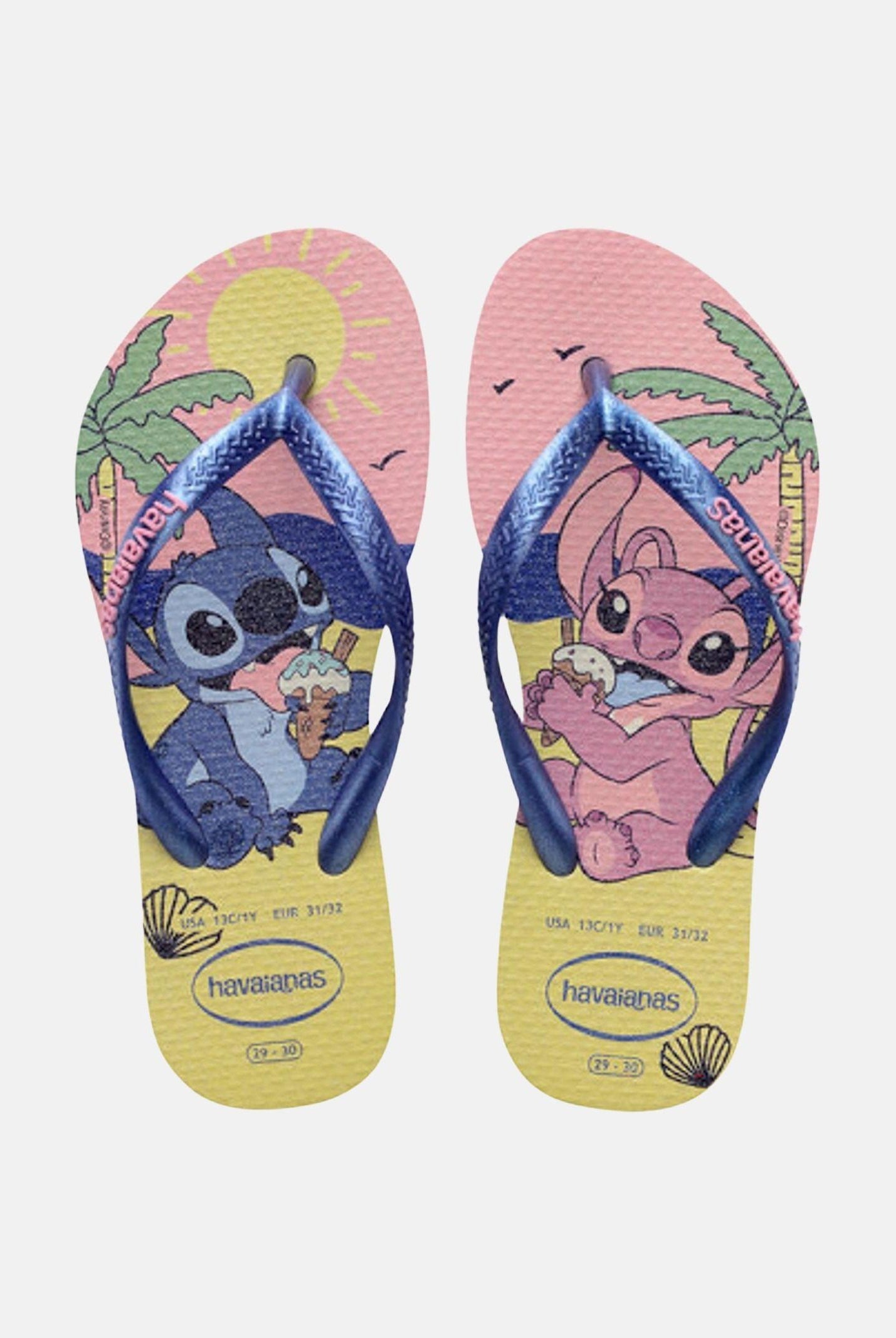 HAVAIANAS Infradito Kids Slim Disney Buttercream giallo e rosa bambina. 4150250 9256 HAVAIANAS