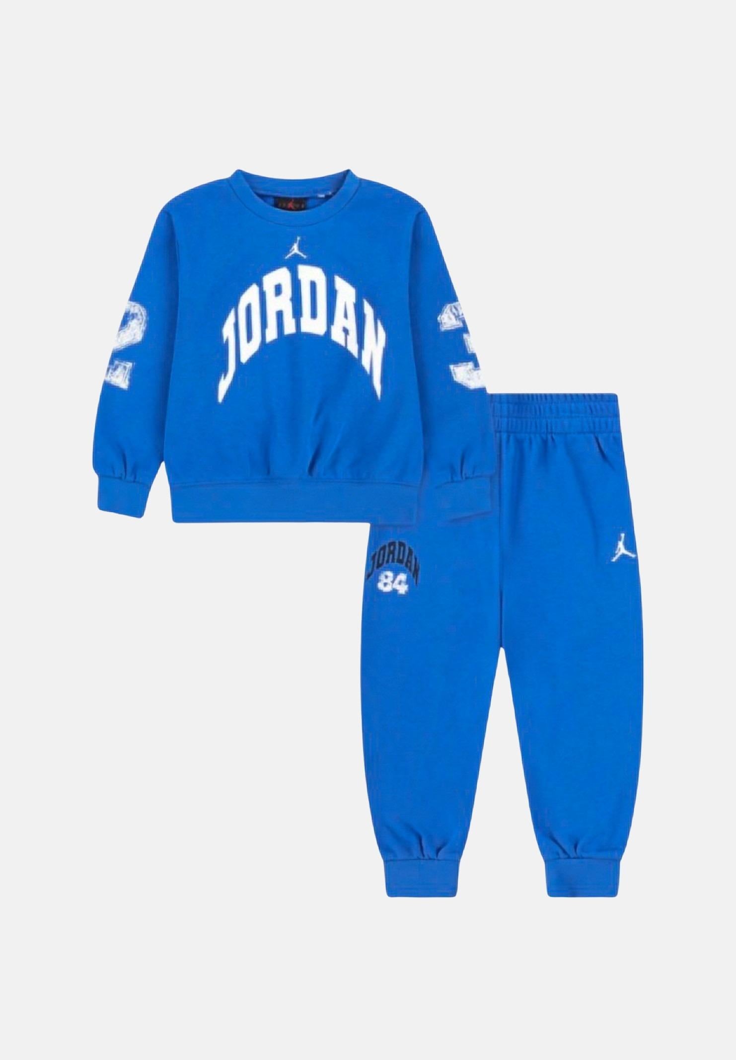 JORDAN Tuta Jumpman French Terry azzurra da bambino 85F238 BB7 JORDAN