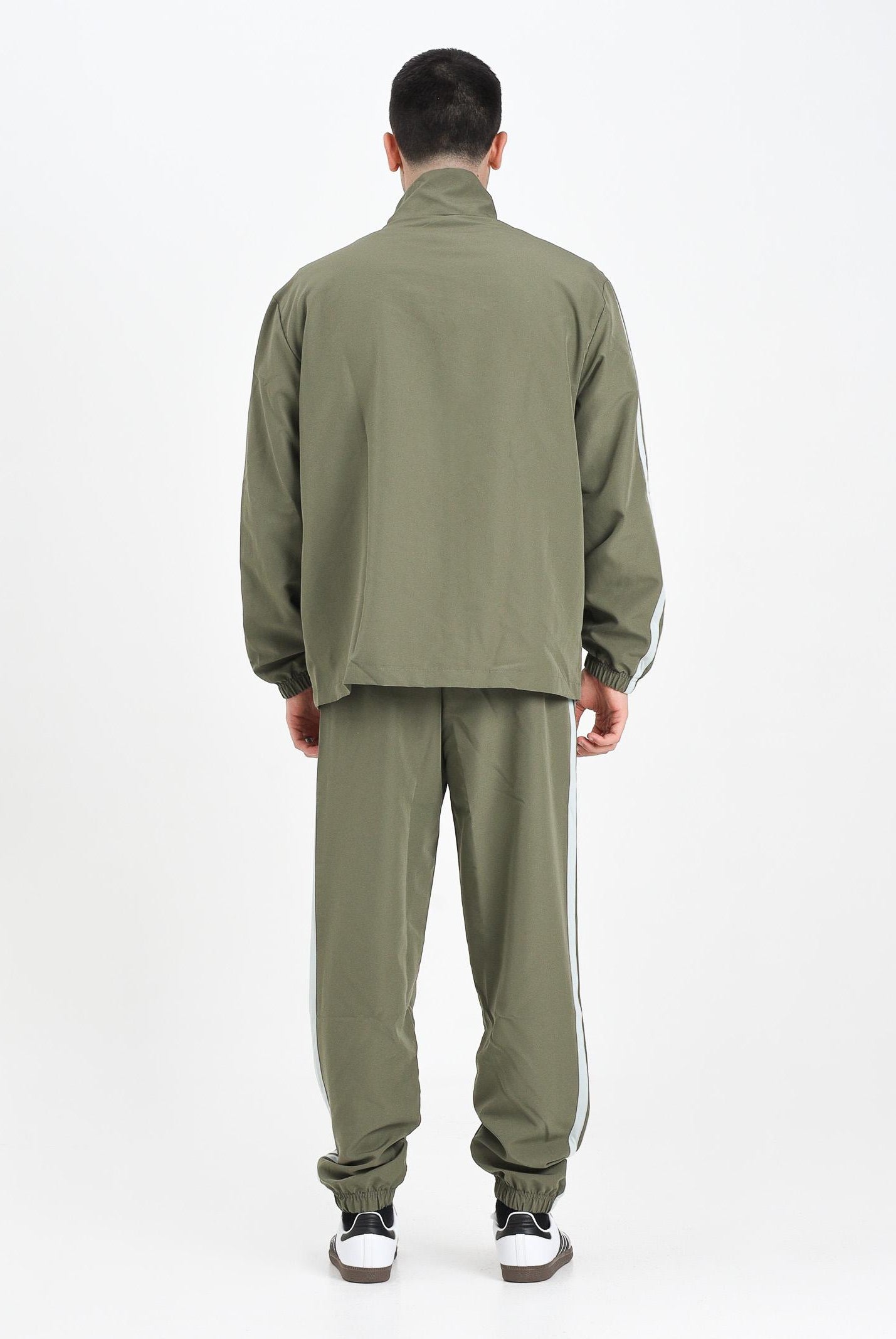 ADIDAS PERFORMANCE Tuta Sportswear Basic 3-Stripes Woven verde da uomo JI8850 . ADIDAS PERFORMANCE