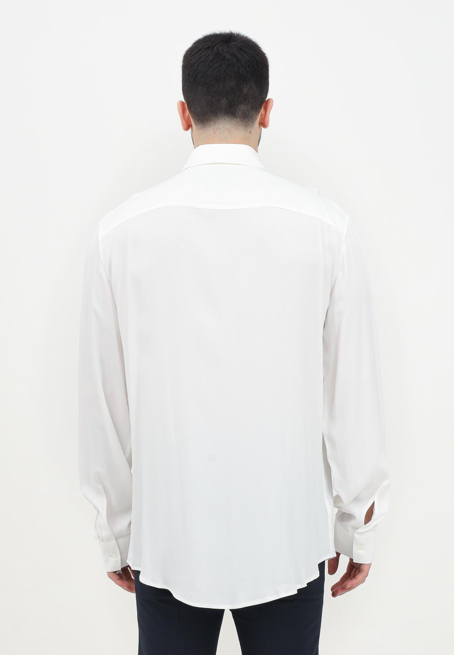 Camicia a manica lunga bianca da uomo 5C0310/A093U W103 PATRIZIA PEPE