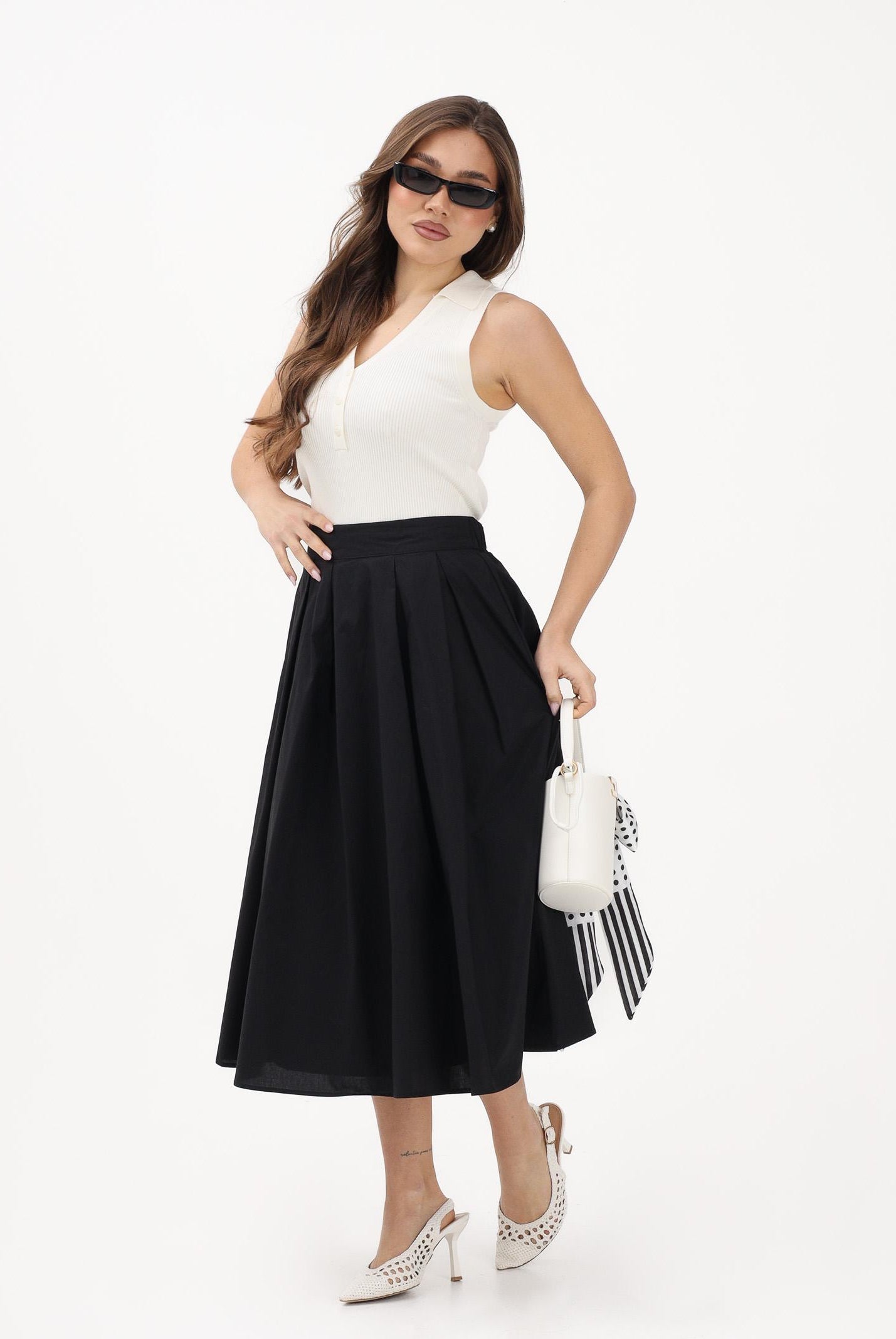 JDY Top in maglia panna da donna 15351433 CLDA JDY