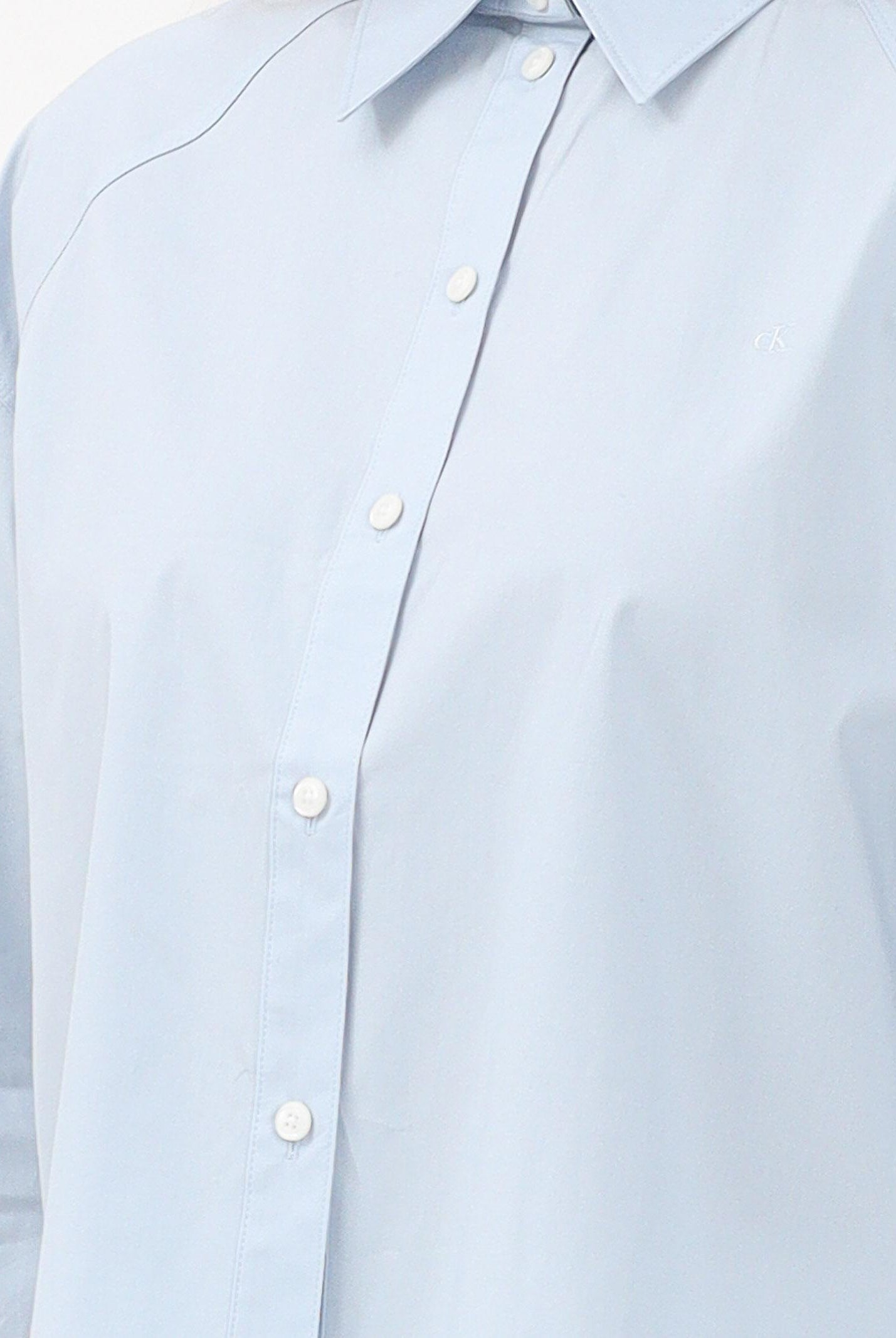 CALVIN KLEIN JEANS Camicia a manica lunga azzurra da donna LV047C141G24Q . CALVIN KLEIN JEANS