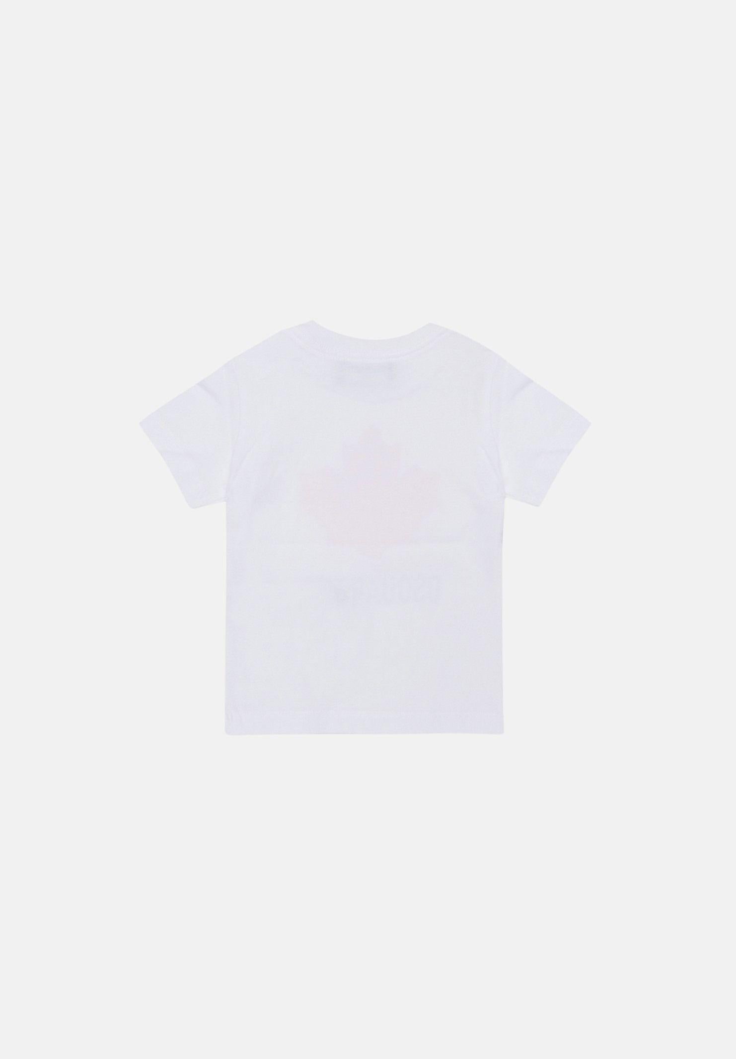 DSQUARED2 T-shirt a manica corta bianca da neonato con stampa DQ3278D00XM DQ100 DSQUARED2