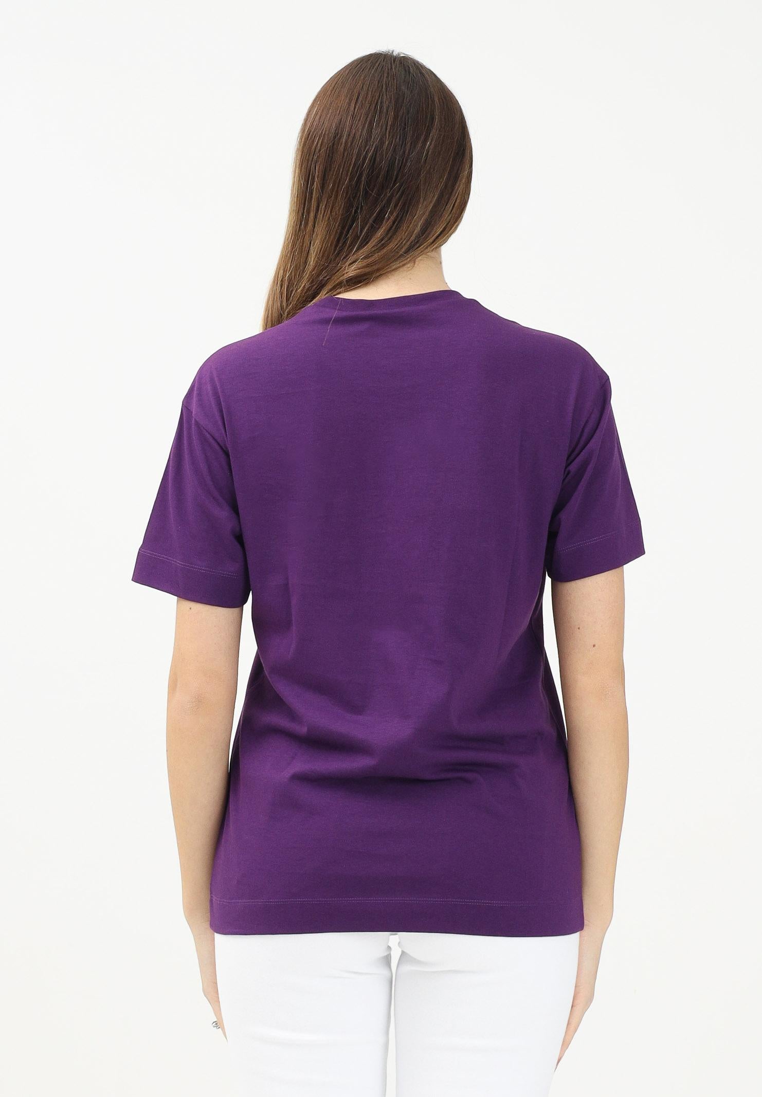 MARNI T-shirt a manica corta viola per donna, ragazzi e bamini con taschino e logo M01415M00RF 0M609 MARNI