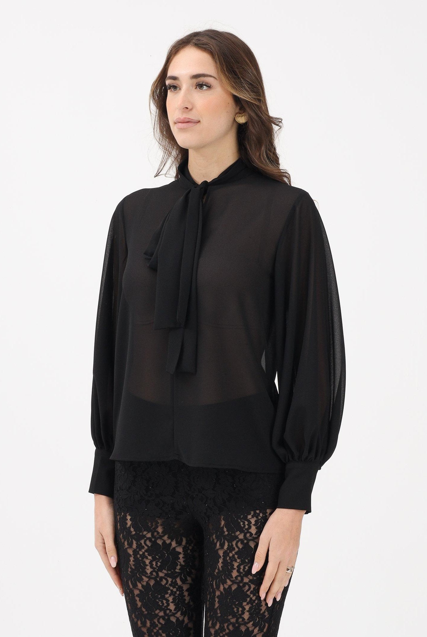 VICOLO Blusa nera da donna TF1212 NE VICOLO