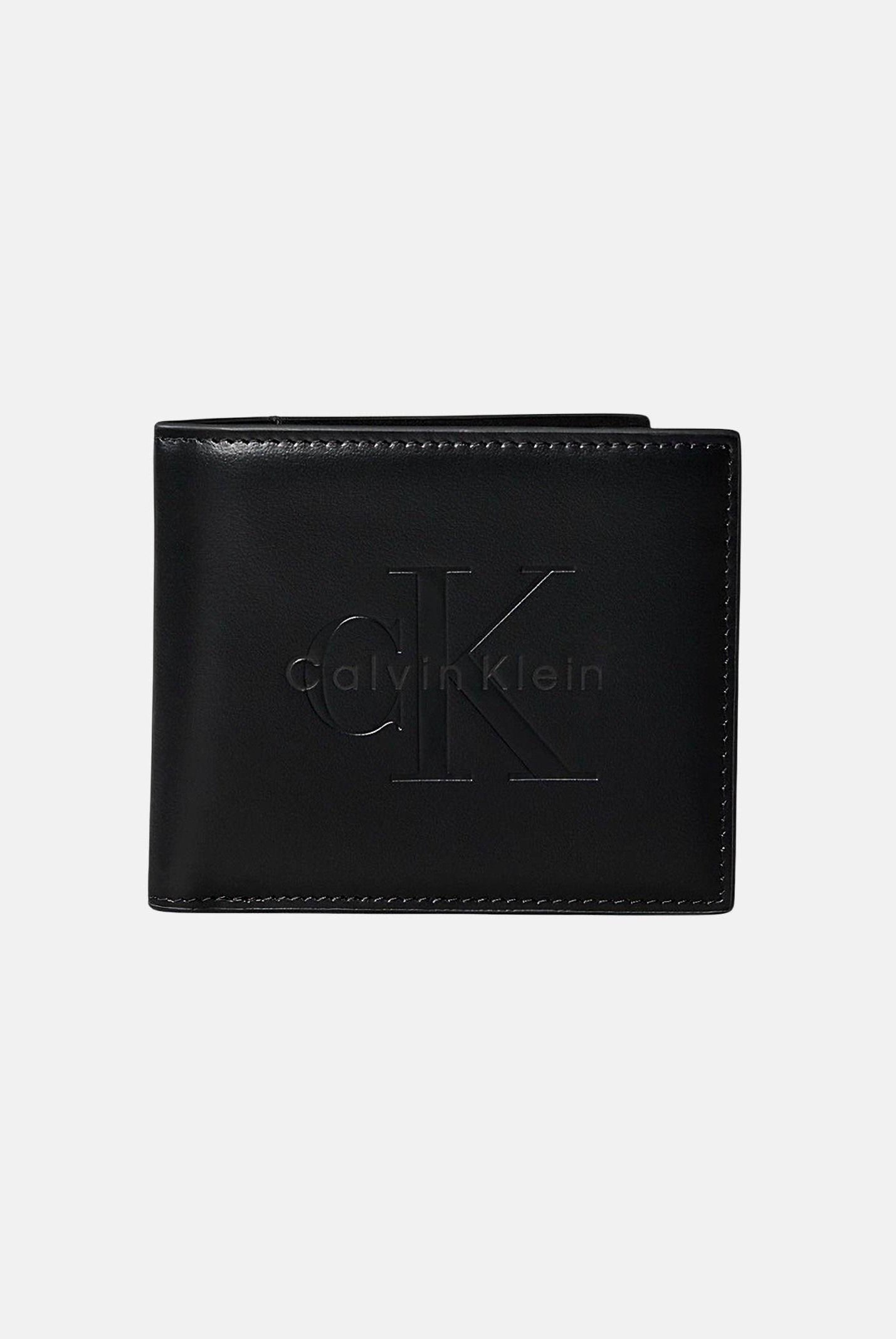 CALVIN KLEIN portafoglio bi-fold da uomo nero LV04D1156G UB1 CALVIN KLEIN