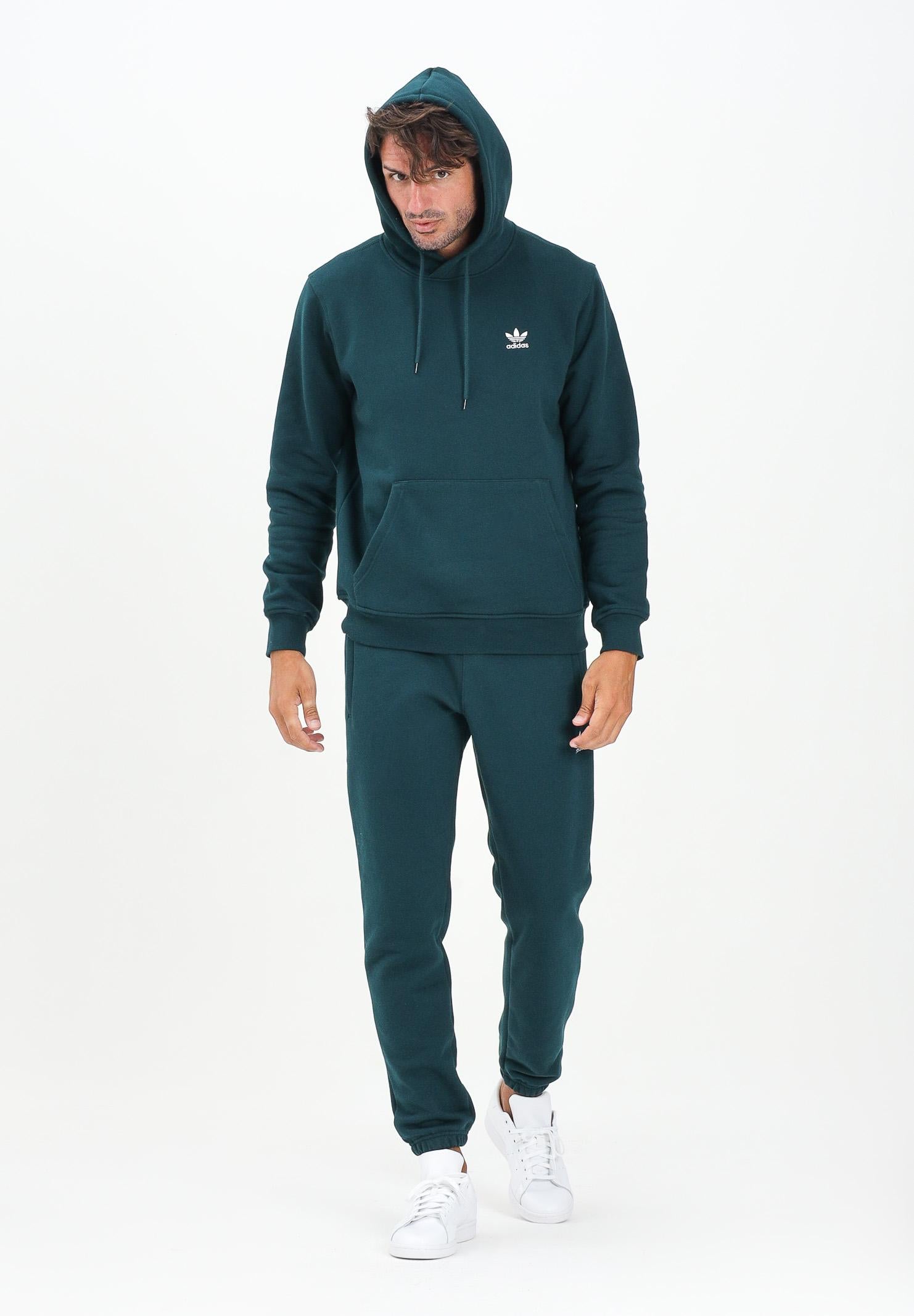 ADIDAS ORIGINALS Pantalone sportivo Trefoil Essentials verde da uomo JZ3585 . ADIDAS ORIGINALS