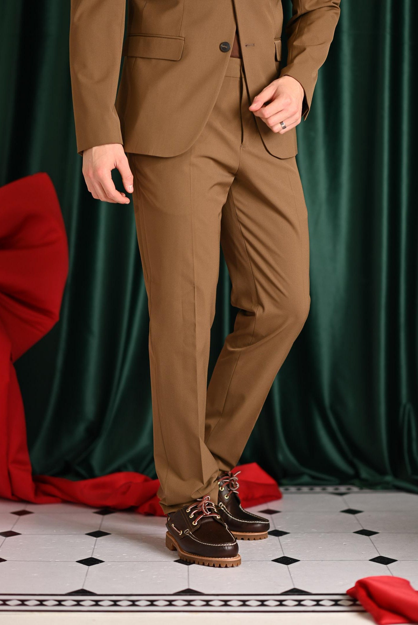 SELECTED HOMME Pantalone elegante marrone da uomo 16087825 Ermine SELECTED HOMME